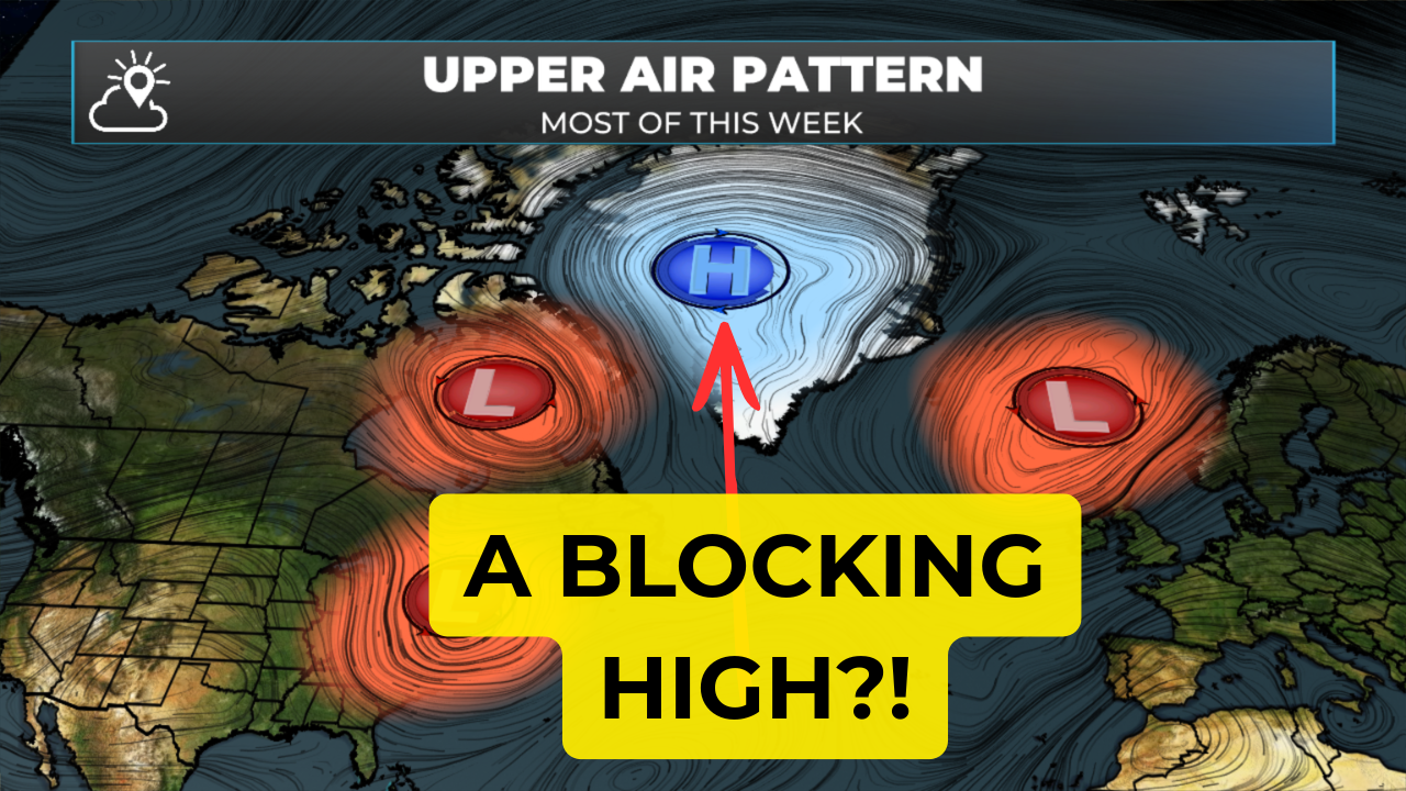 Fog, Showers and Thunderstorms Move In as Blocking Pattern Takes Hold