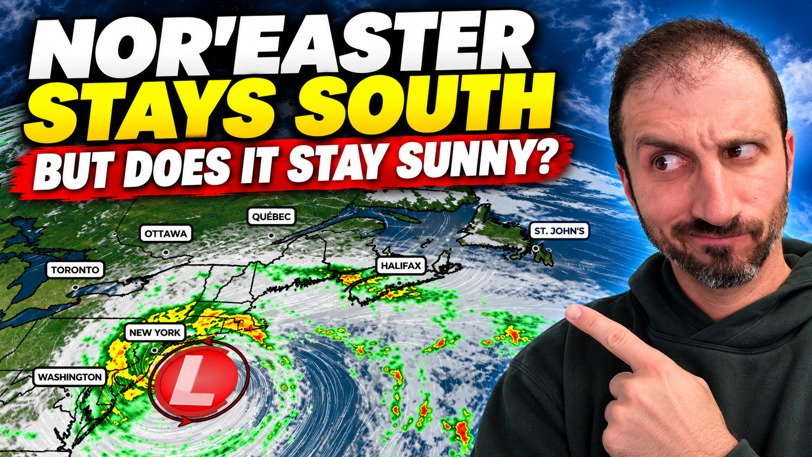 Nor'Easter Stays South, But Does That Mean It Stays Sunny?