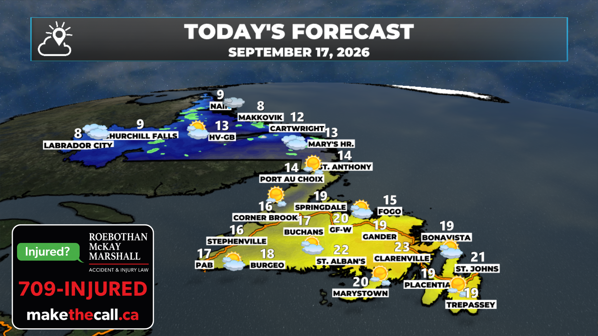 NL's forecast for today, September 17, 2026.