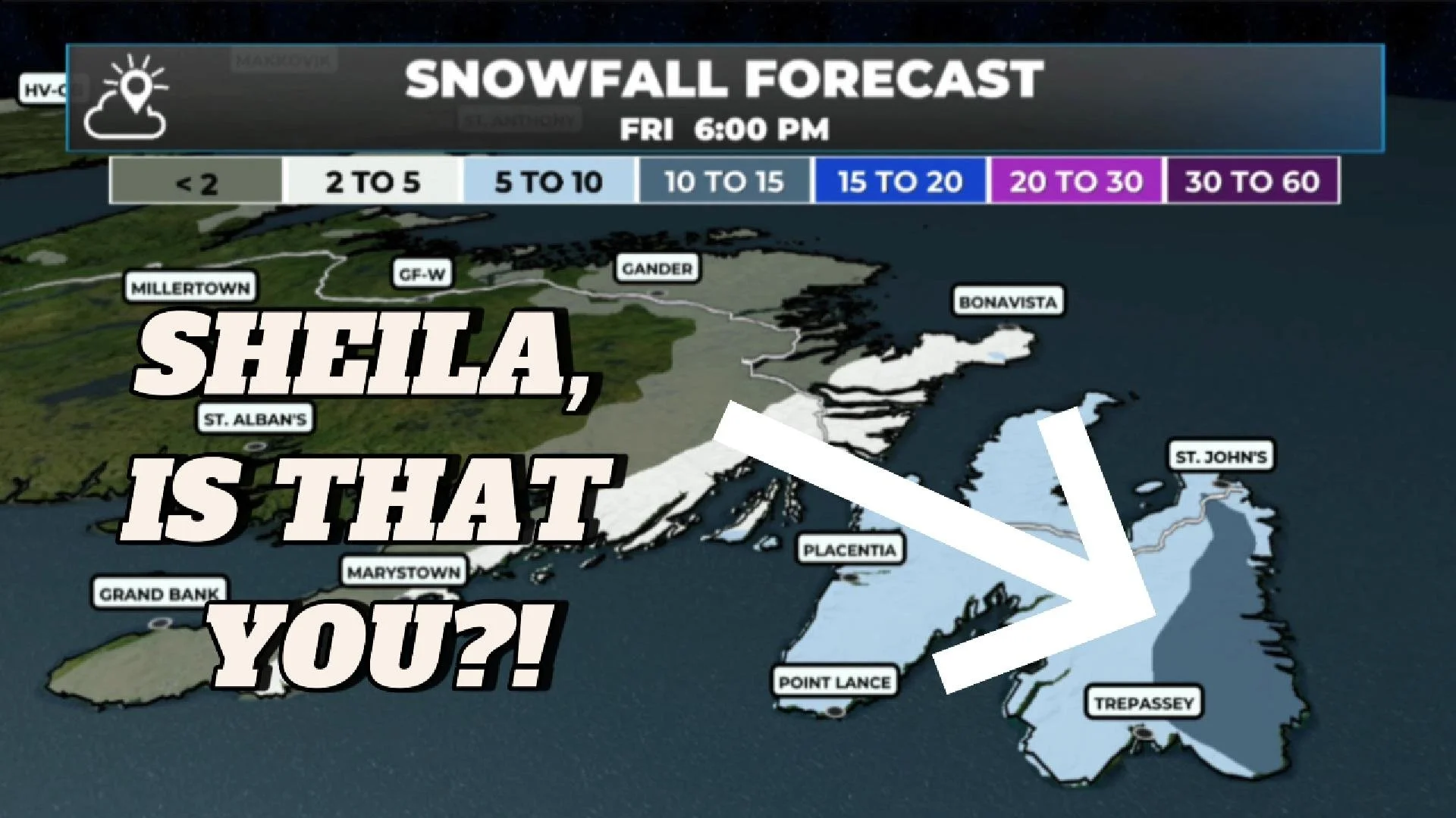Snow Arrives Late Tonight for Eastern Newfoundland — Burst of Heavy Rates Possible