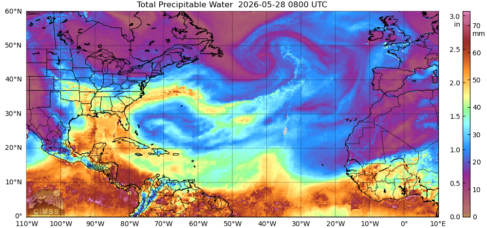This animation shows how moisture from a low to our east and south is being funneled toward eastern NL, leading to more fog and drizzle than the last couple of days.