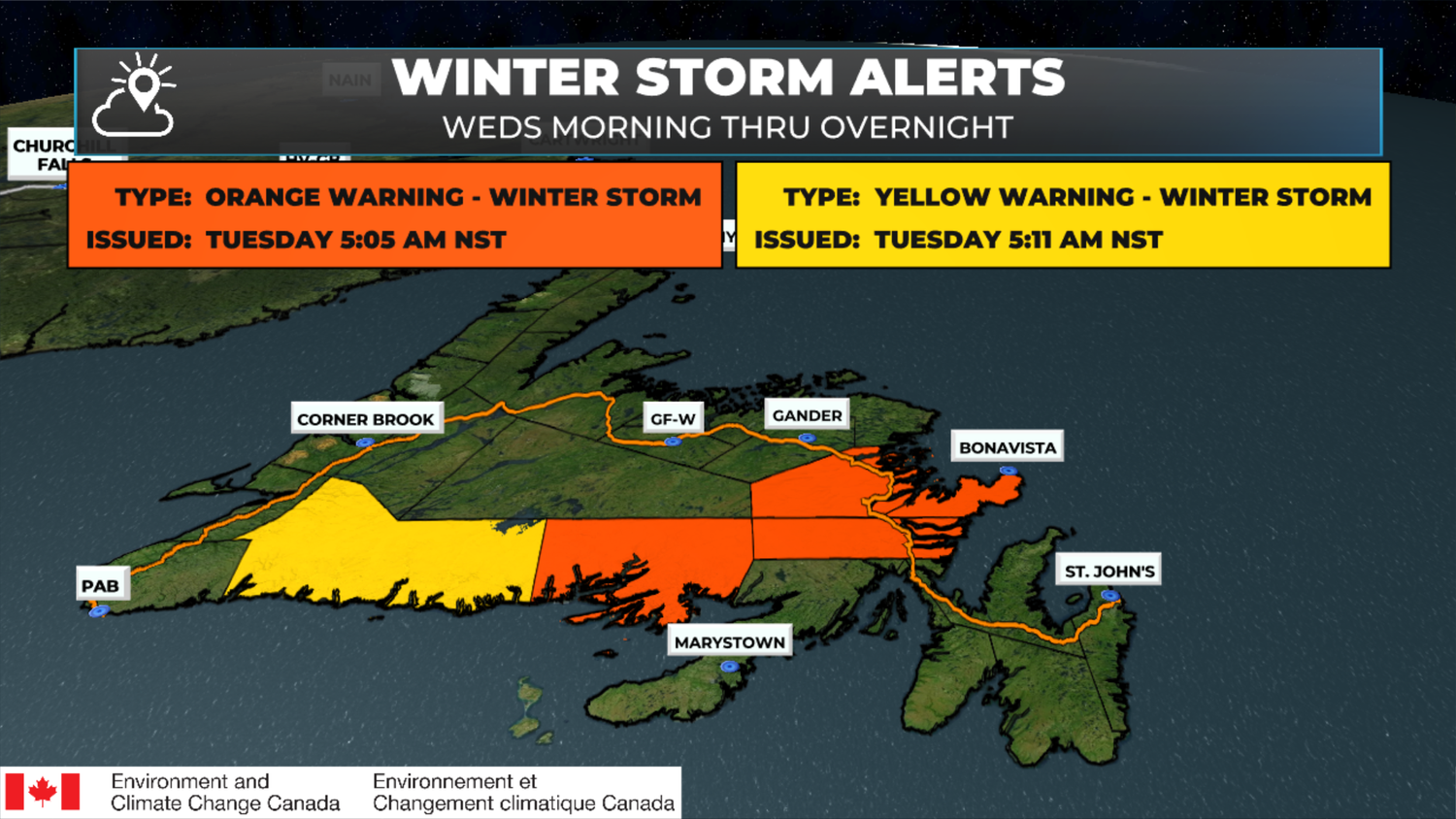 Winter Storm, Snowfall, and Wind Warnings Issued Ahead of Wednesday’s ...