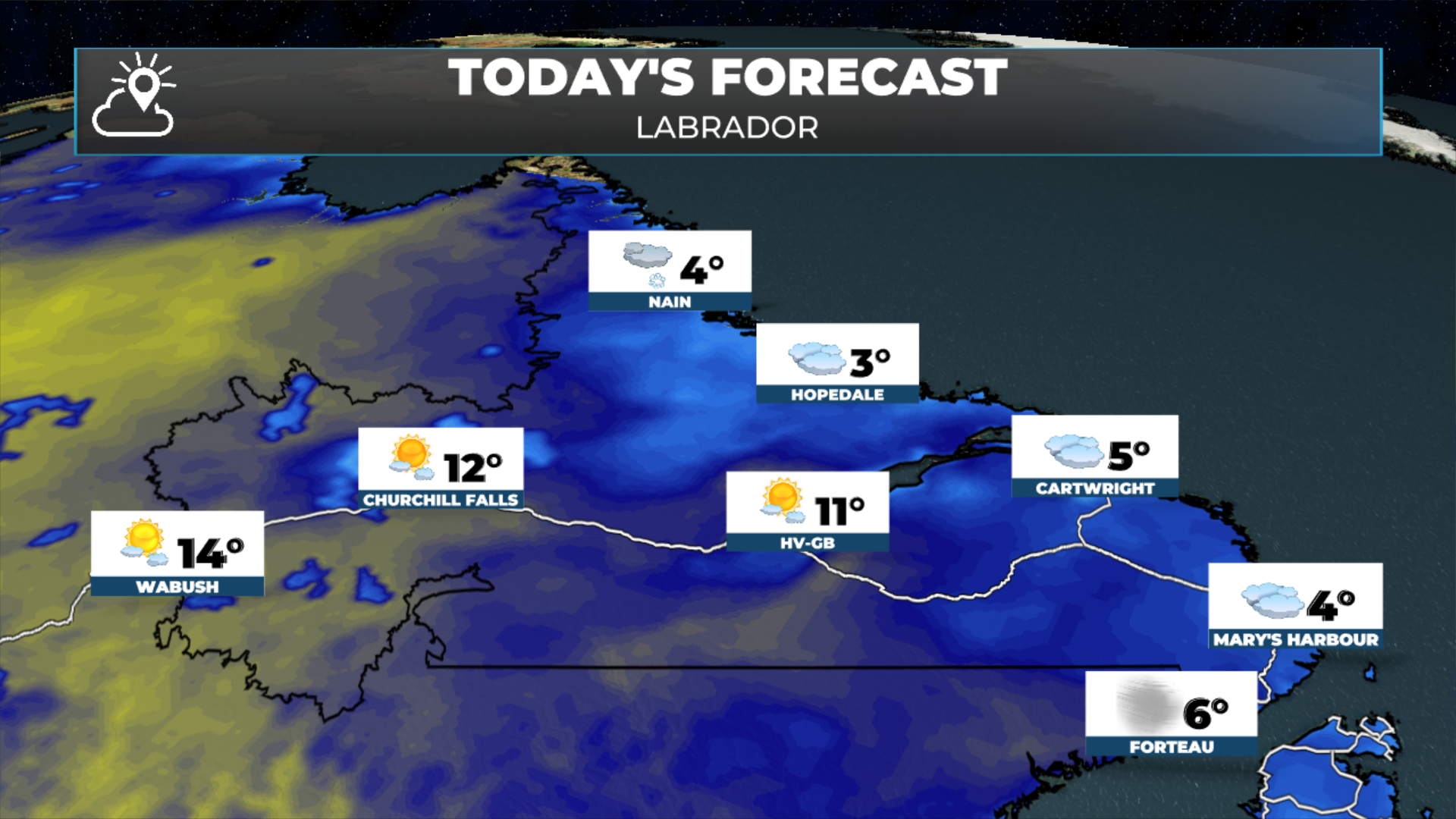 Labrador's forecast for today - May 29, 2026