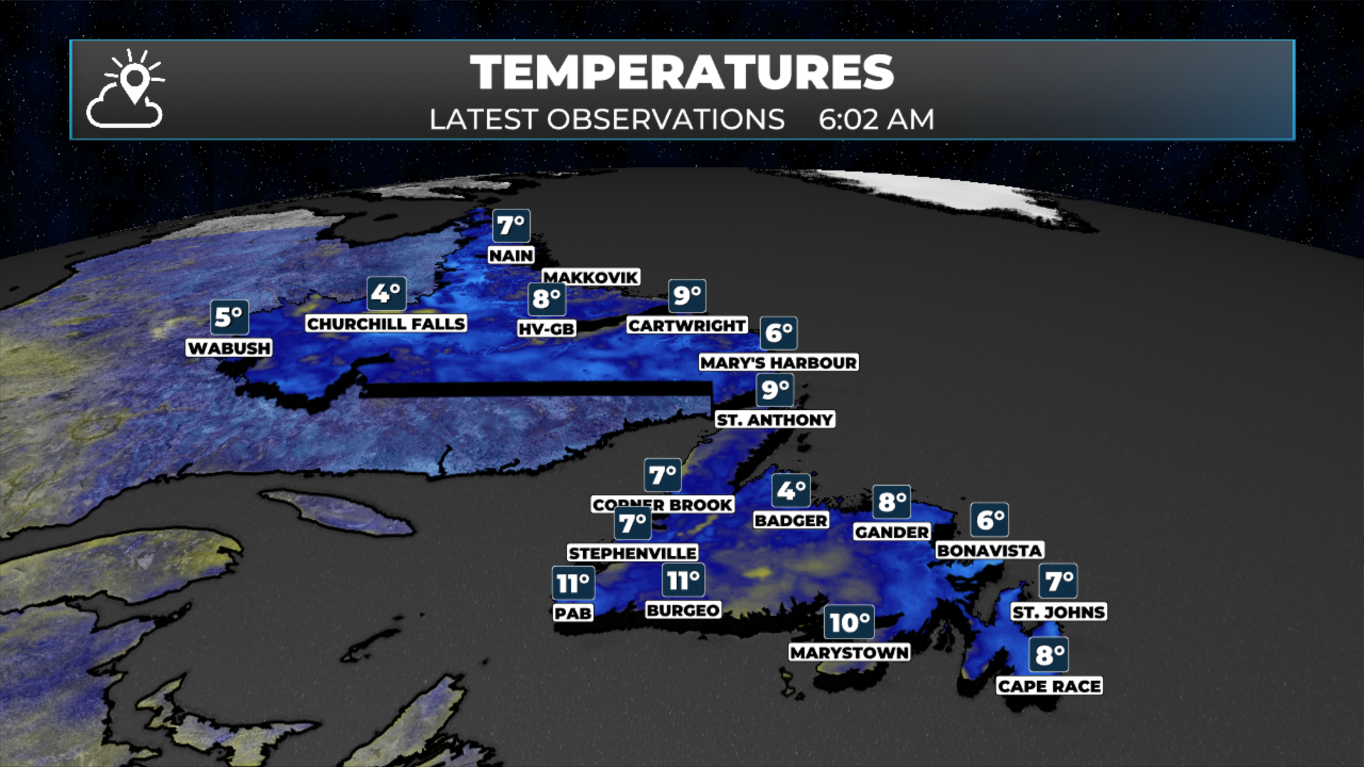 Temperatures as of 6:02 AM on September 3, 2026.
