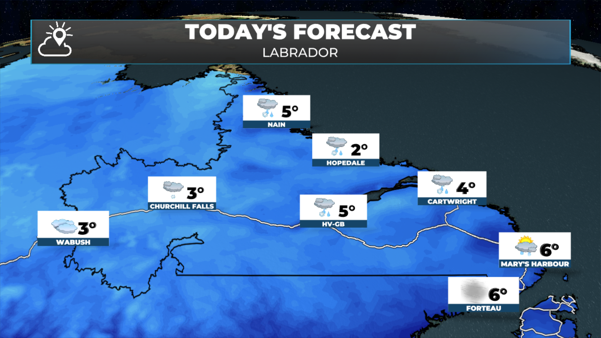 Labrador’s forecast for today - May 22, 2026.
