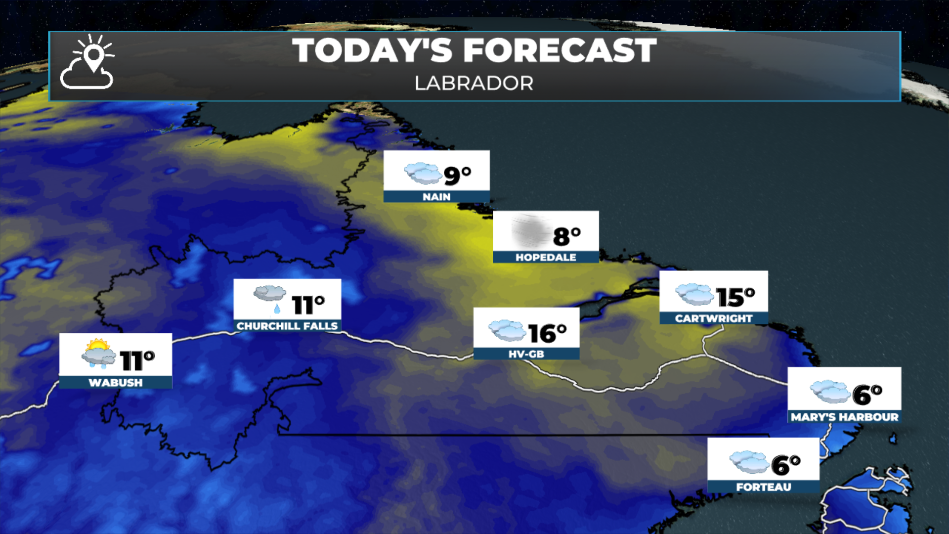 Labrador's forecast for today - May 26, 2026