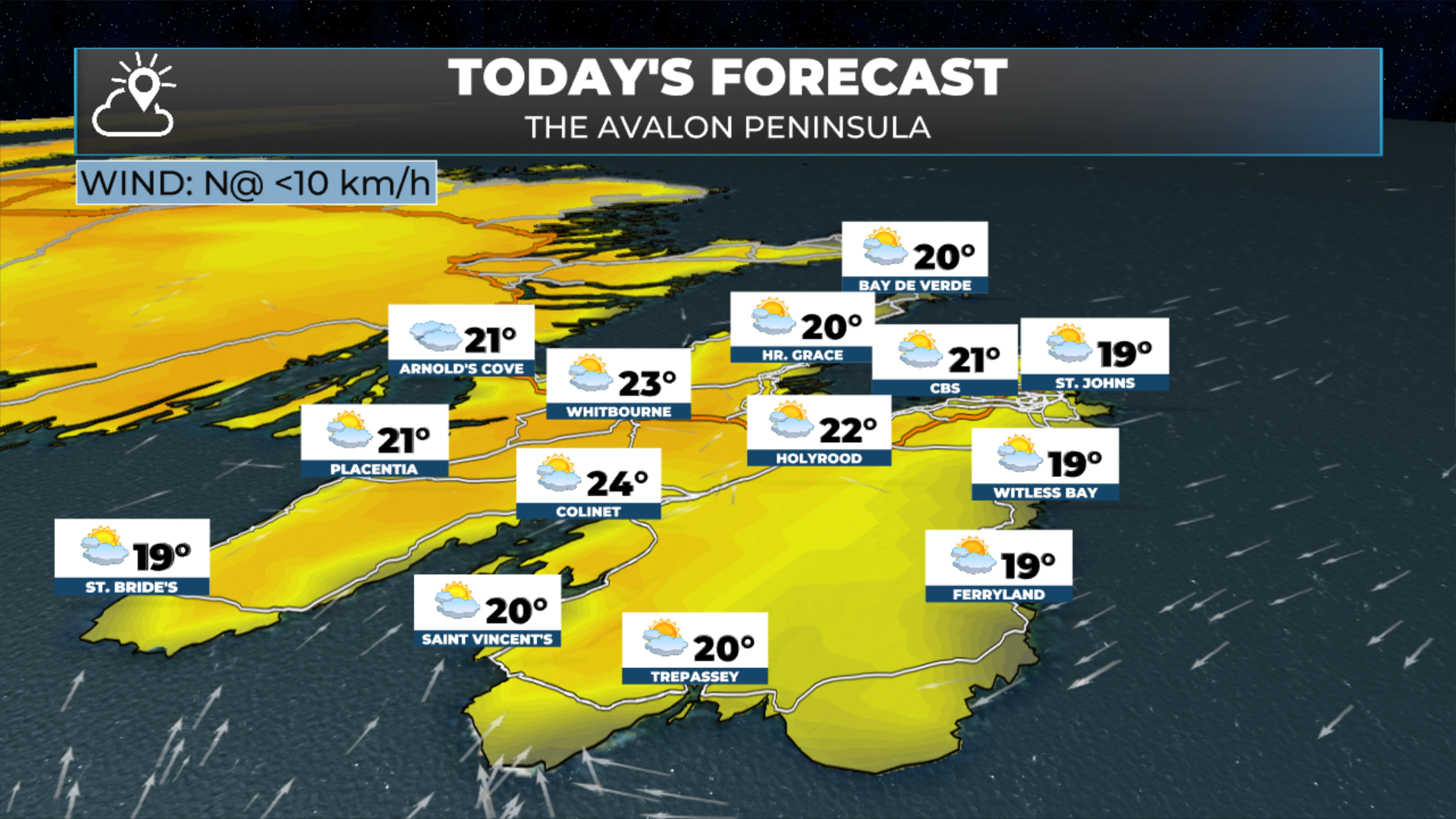The Avalon's forecast for today - August 3, 2026