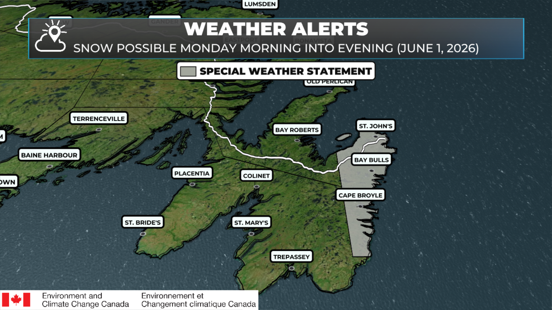 Special Weather Statements as of May 31, 2026 at 8 AM NDT