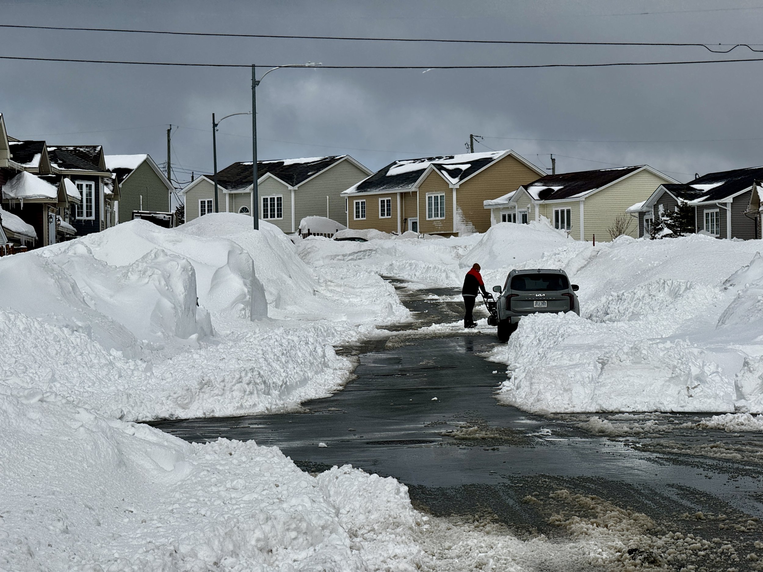 A view of Paradise, NL after our latest winter storm -- February 23, 2026