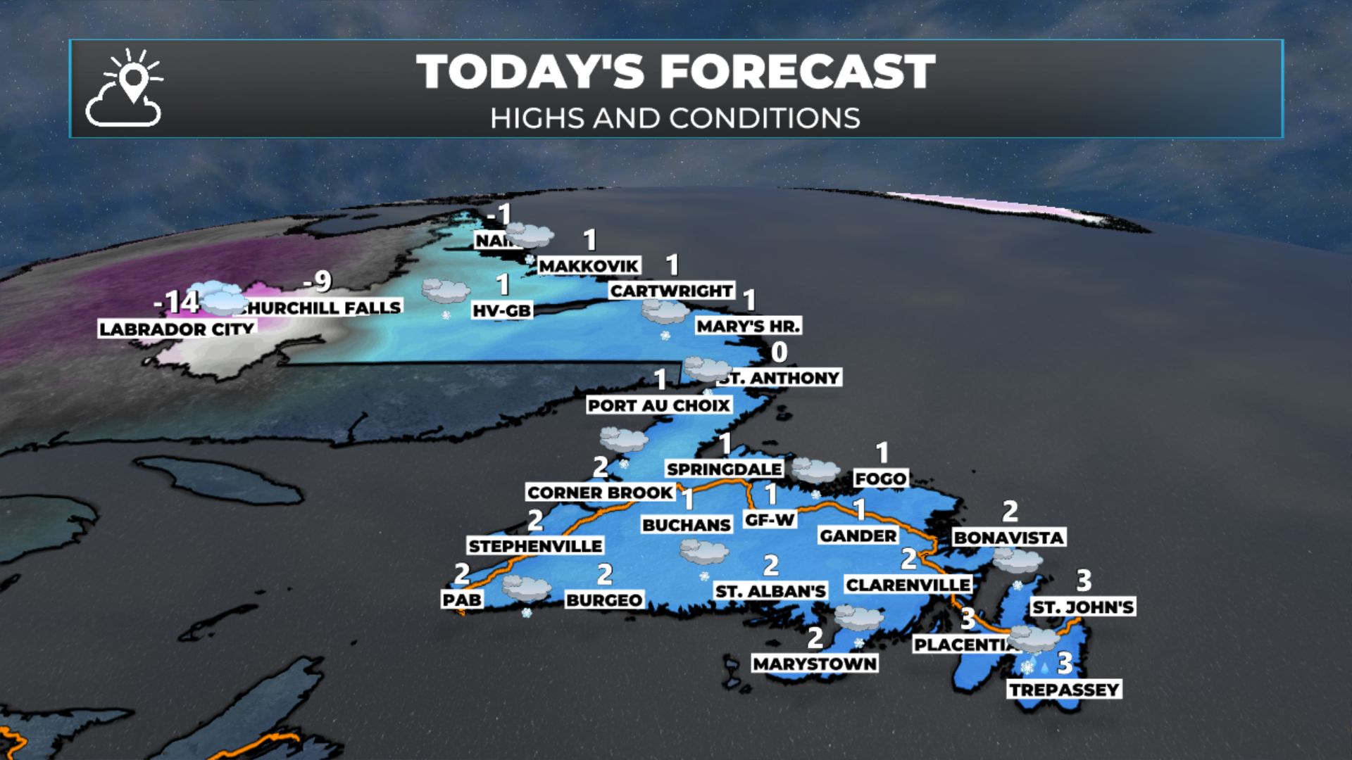 NL’s forecast for today - February 12, 2026