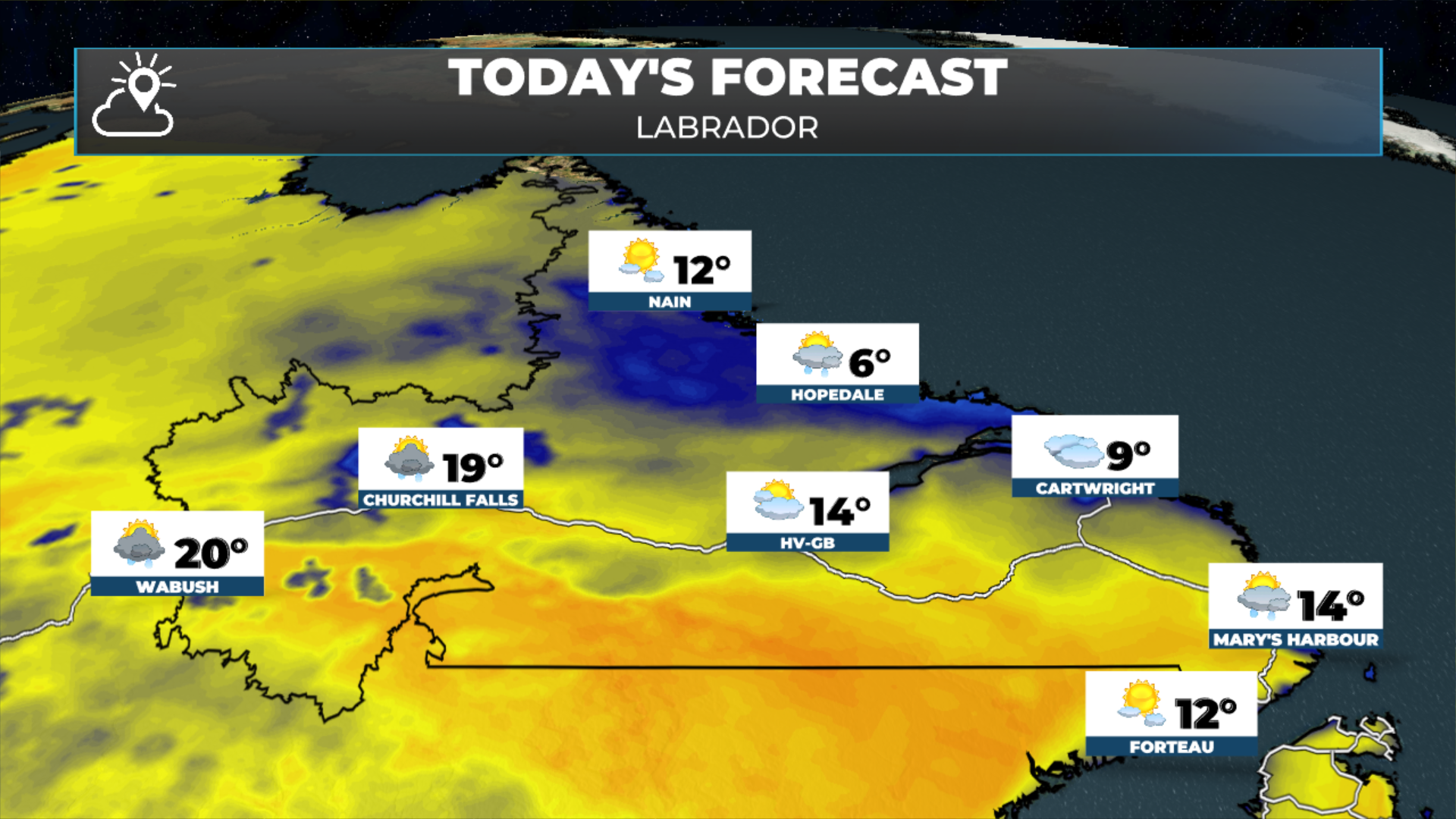 Labrador’s forecast for today - June 23, 2026.