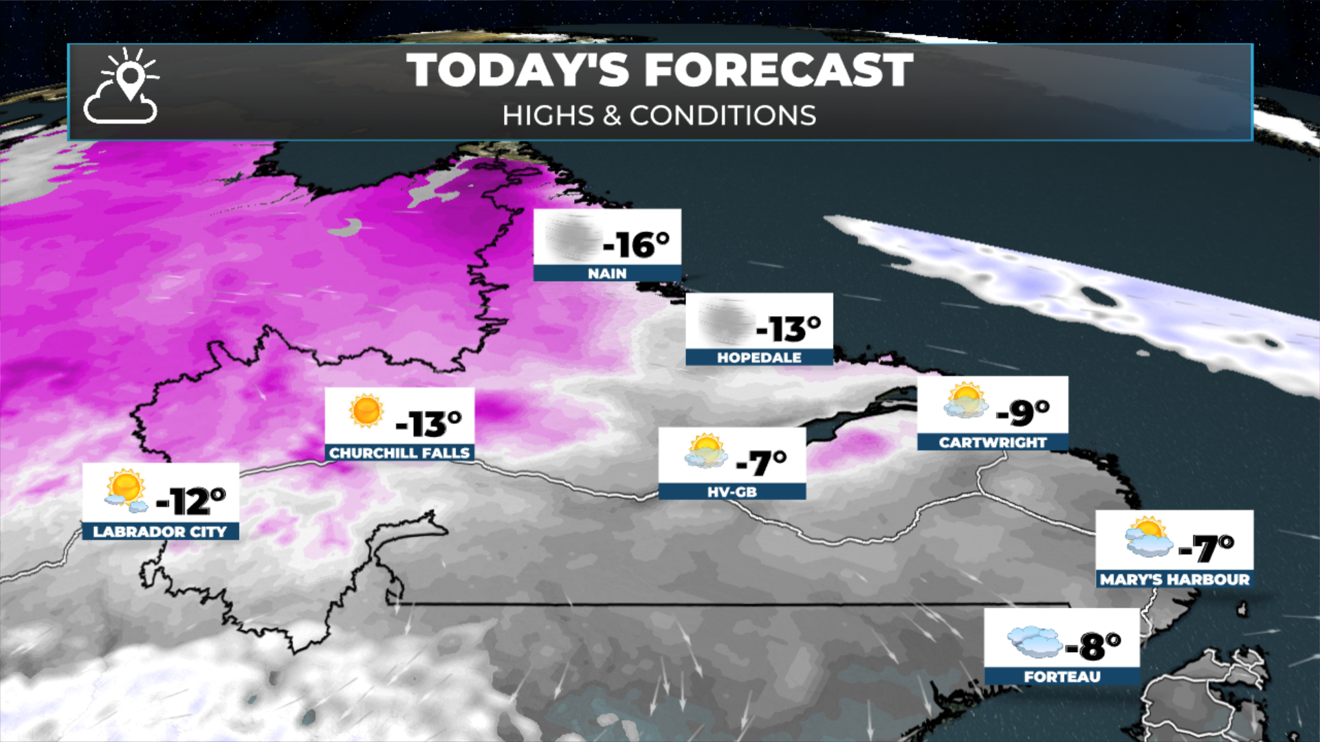 Labrador’s forecast for today - April 1, 2026