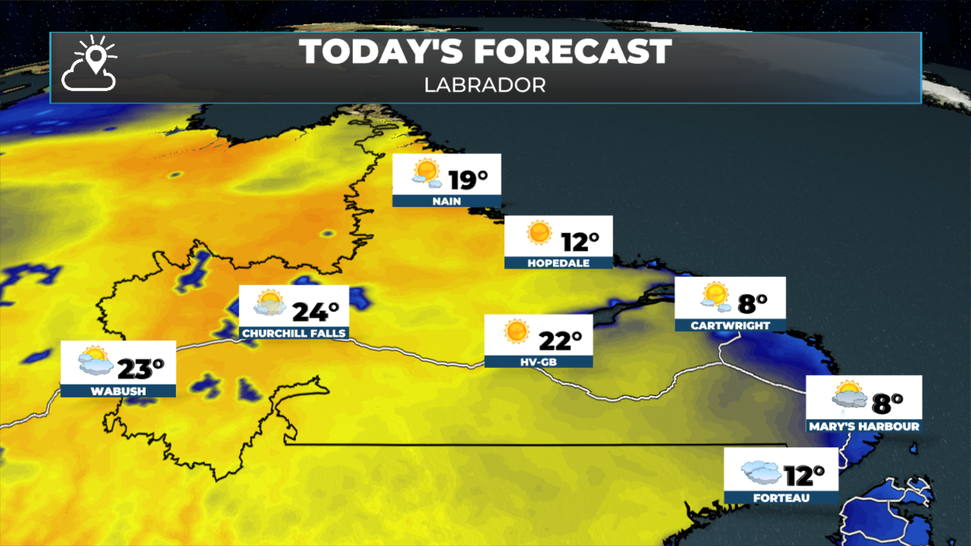 Labrador’s forecast for today - June 8, 2026