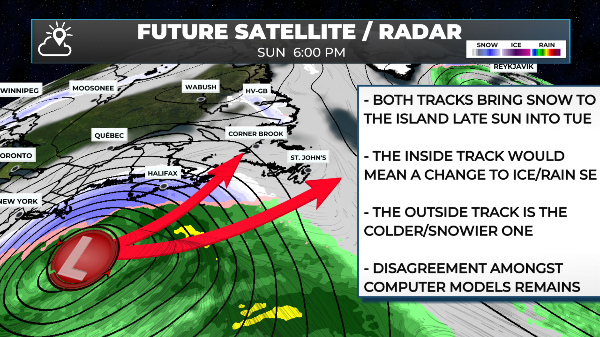 Keeping an eye on next week's low that will move from the east seaboard of the US.