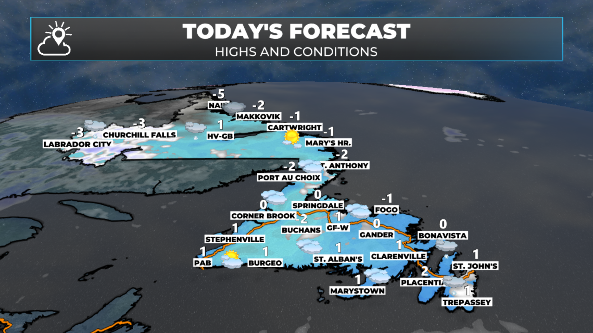 NL’s forecast for today, February 17, 2026