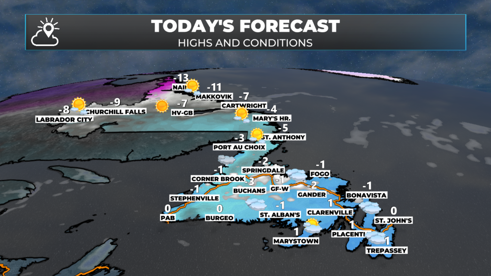 NL’s forecast for today — February 23, 2026