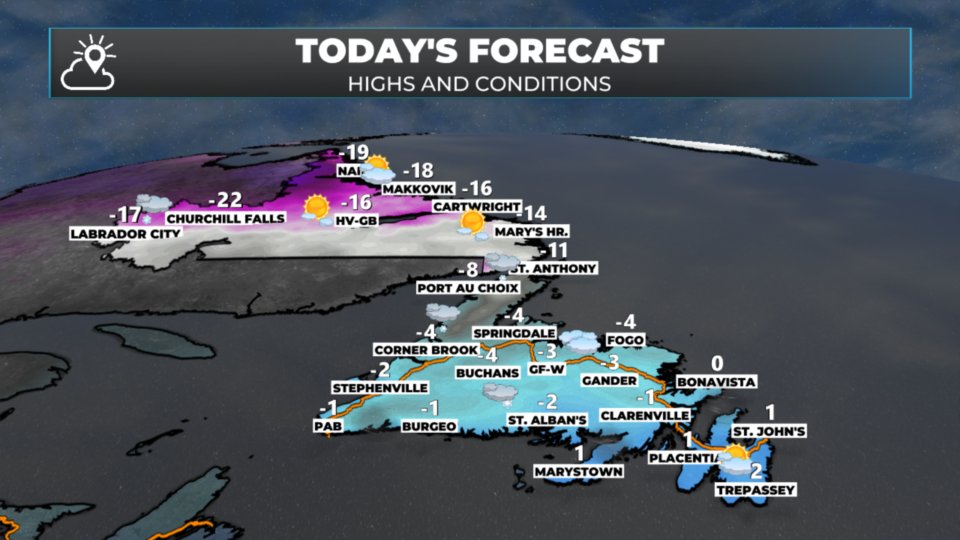 Today’s forecast - January 23, 2026.