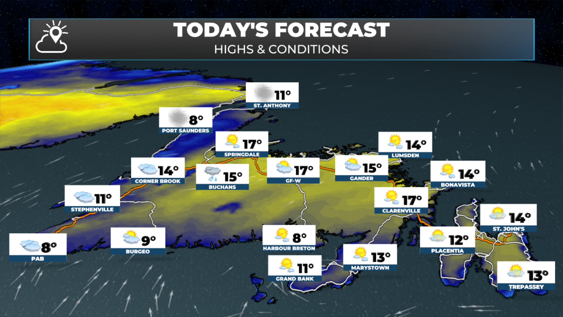 Today’s forecast for Newfoundland - June 3, 2026