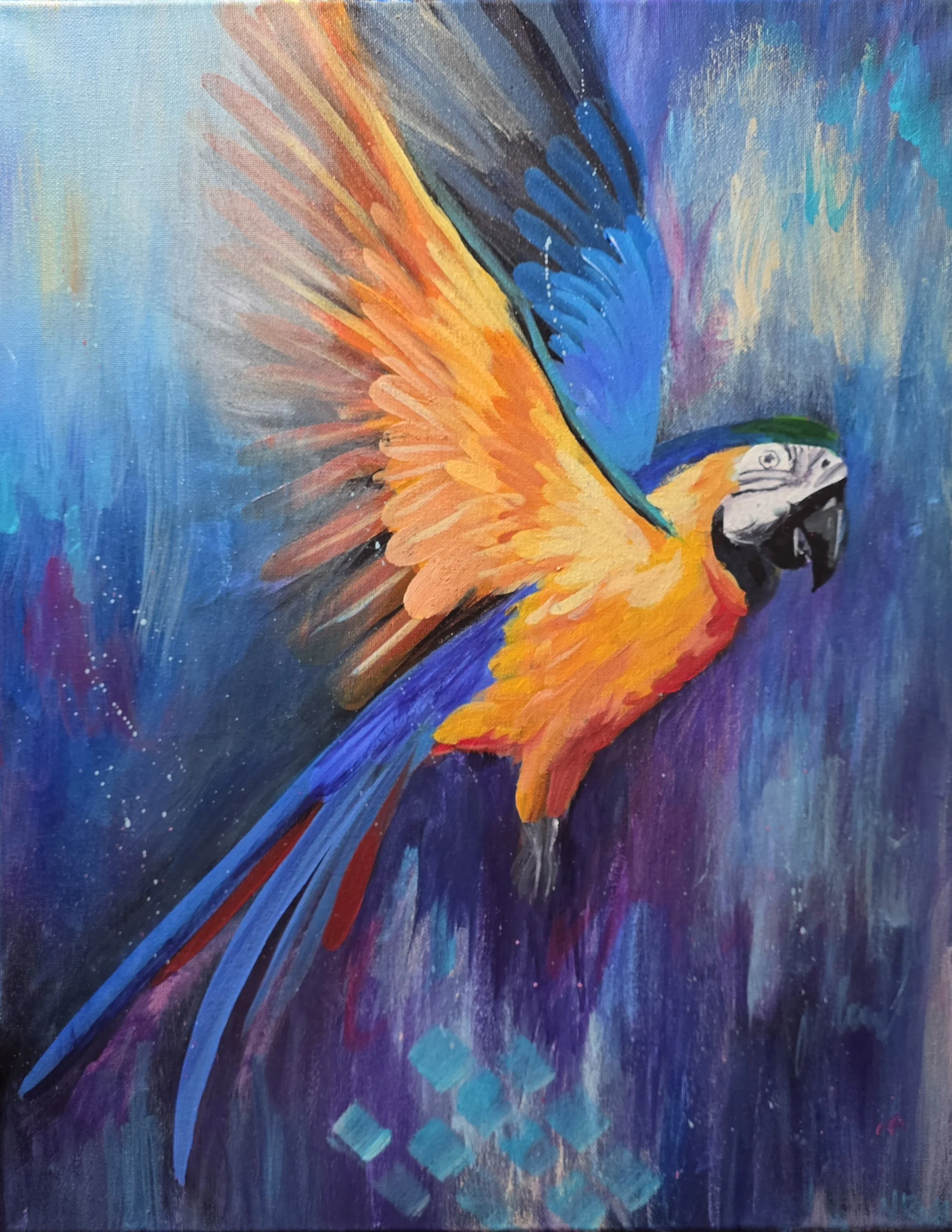 Macaw
16" x 20" Acrylic Painting on Canvas