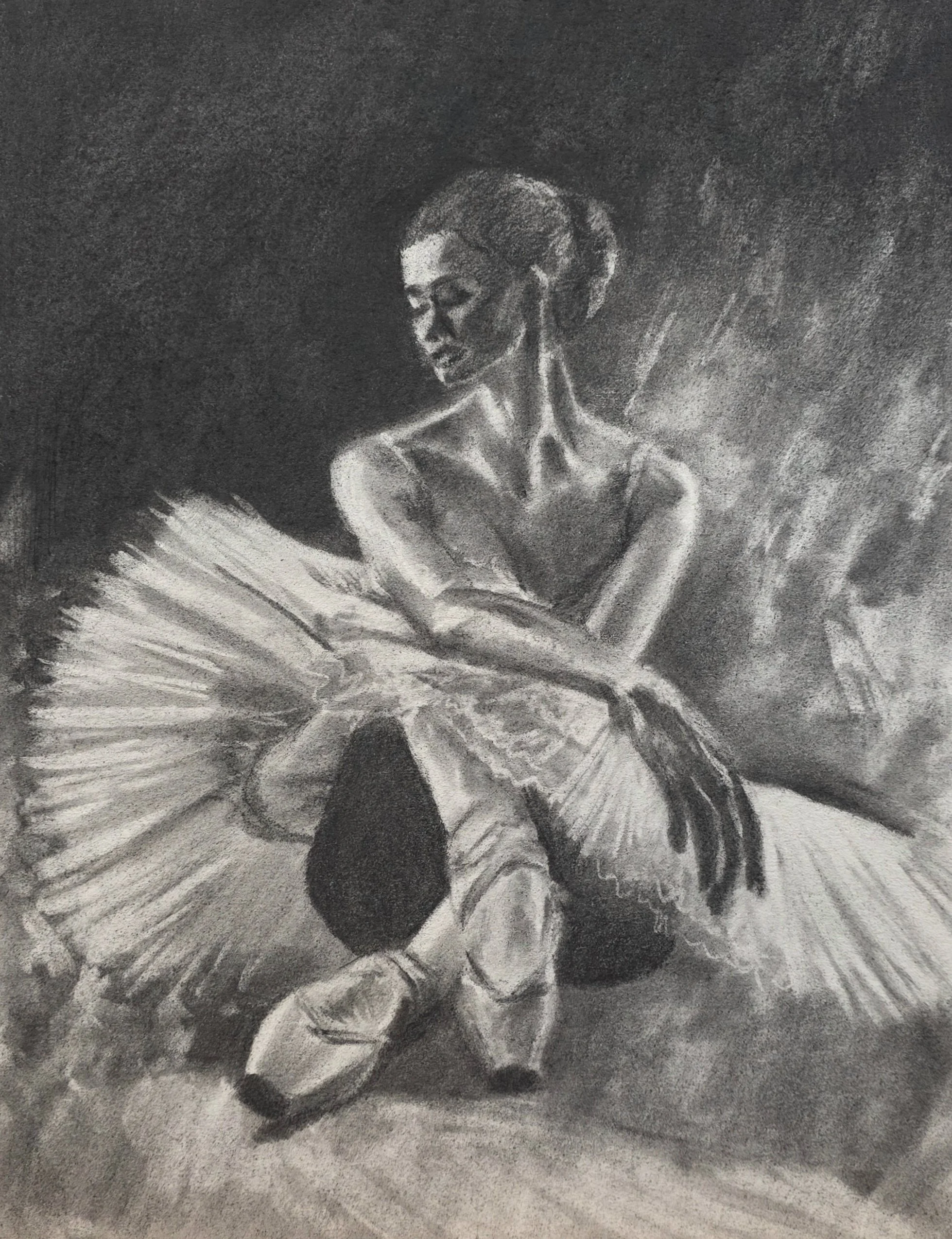 Ballerina in Charcoal