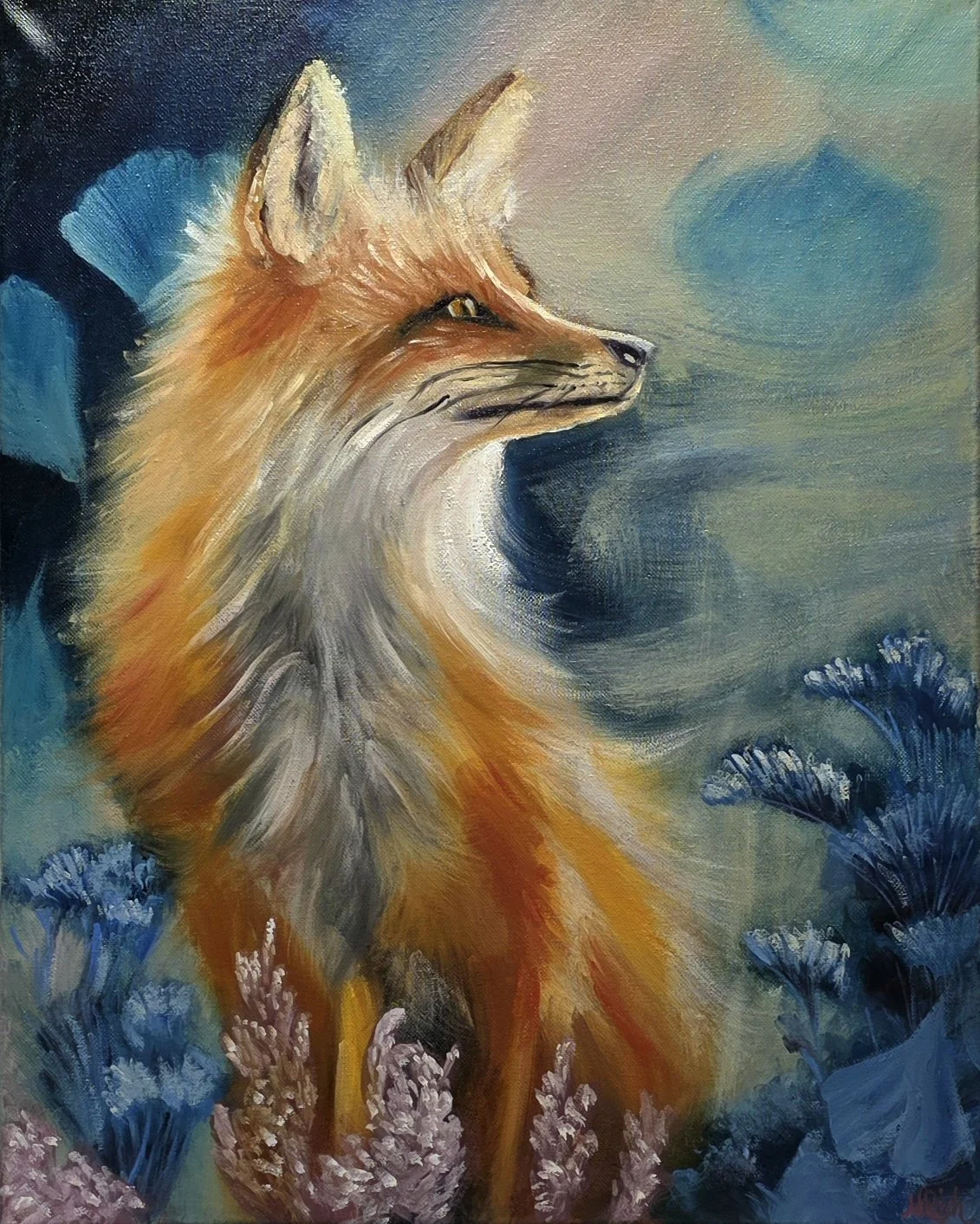 Wind Swept Fox
16" x 20" Oil Painting on Canvas