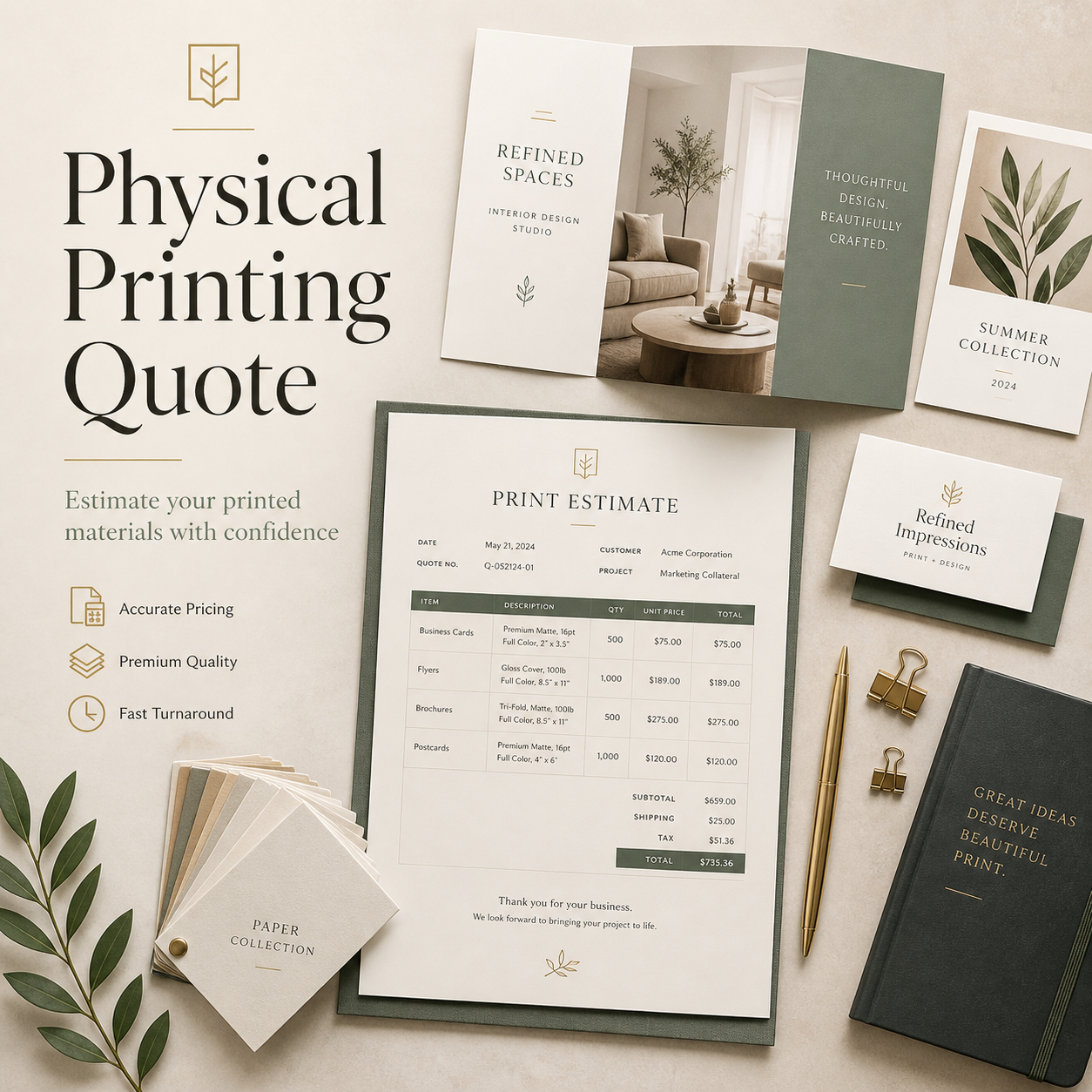 Physical Printing Quote