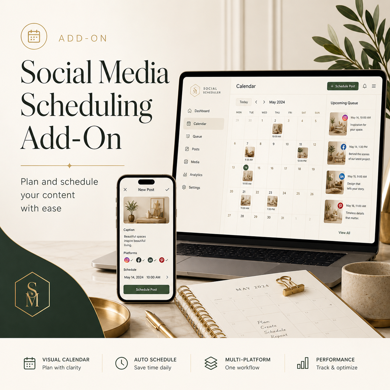 Social Media Scheduling Add-On