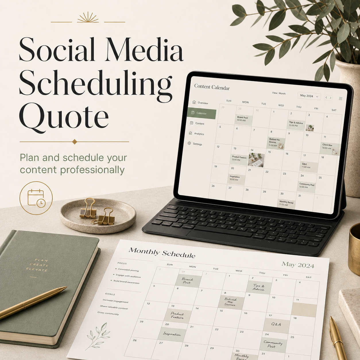 Social Media Scheduling Quote