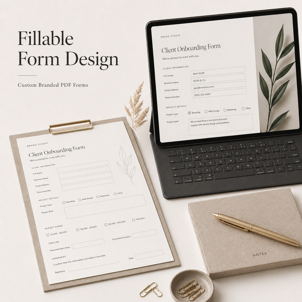 Fillable Form Design