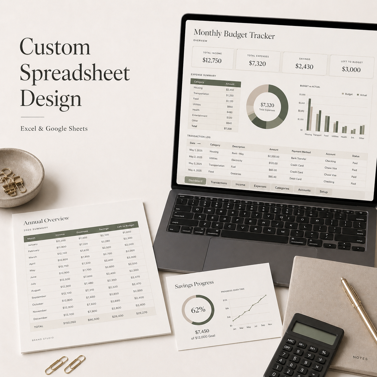 Custom Spreadsheet Design