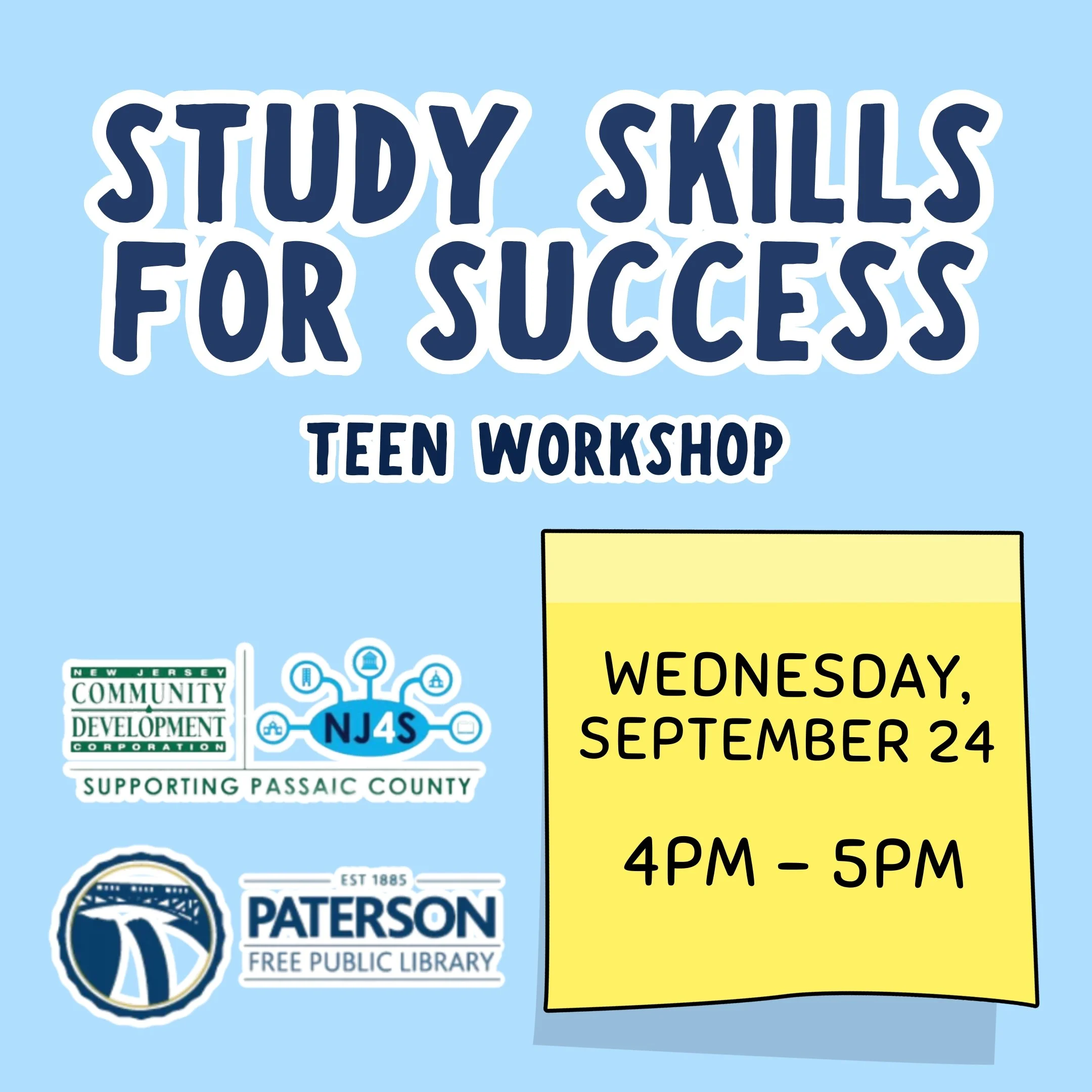 Study Skills for Success (Teen Workshop)