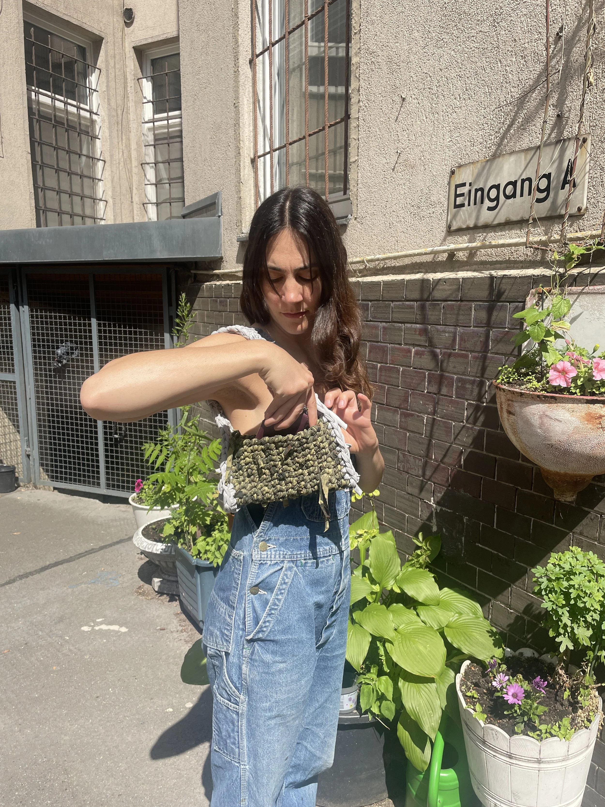 Upcycled Crochet Bag