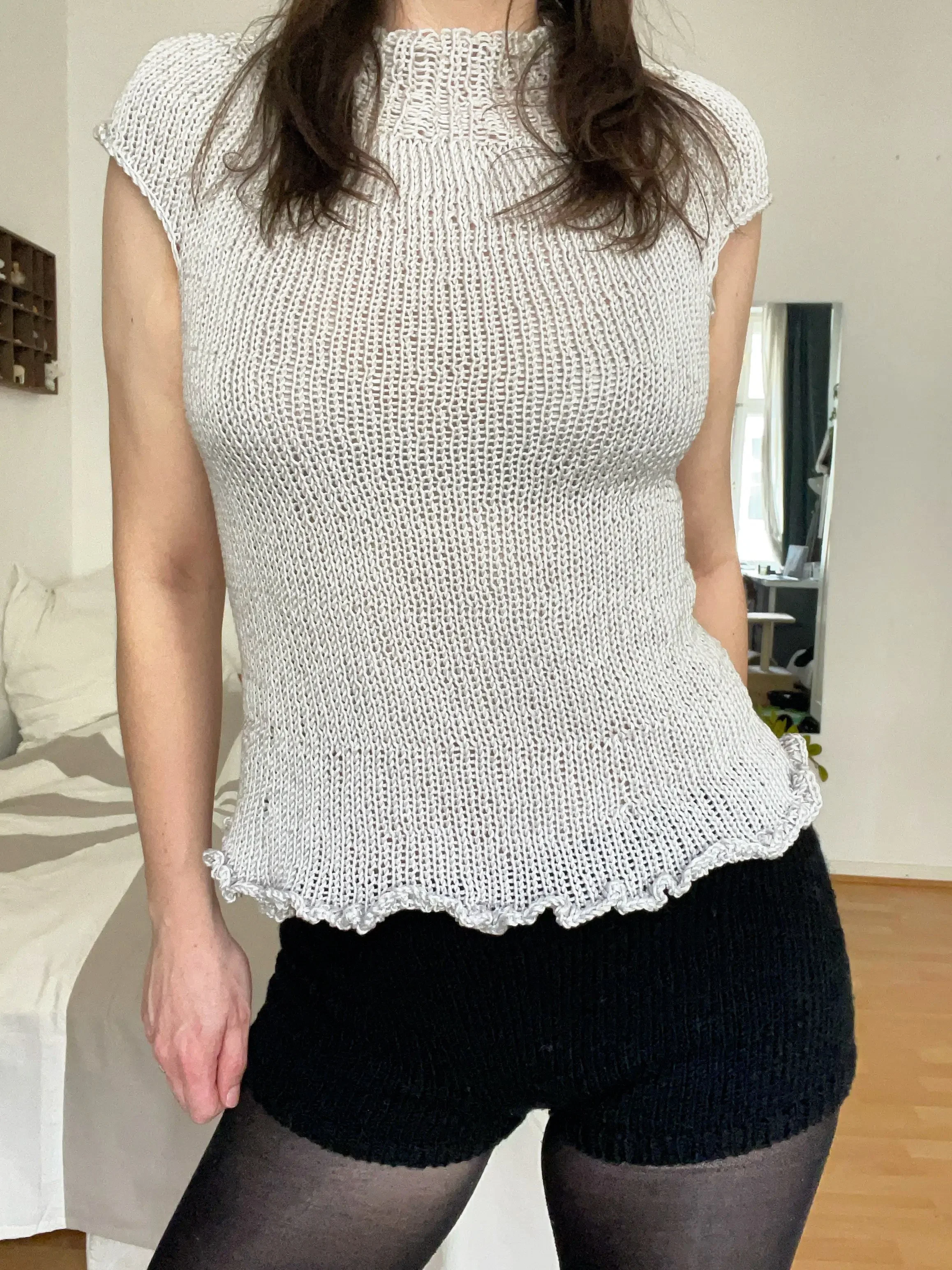 Aegis Top Hand-Knitted Cotton