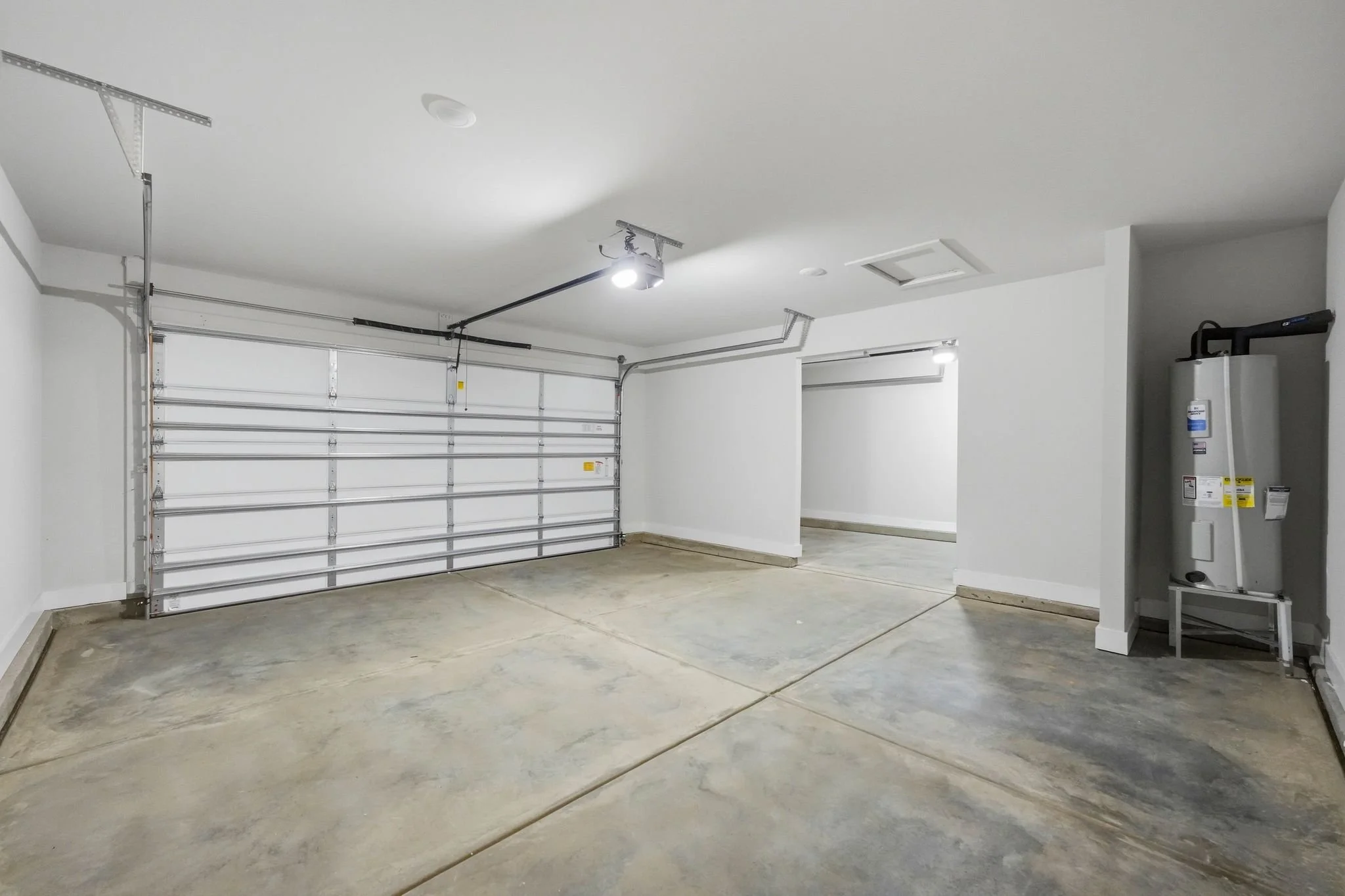 Three car garage in new construction home in Baylor Grove neighborhood in Waxhaw, NC