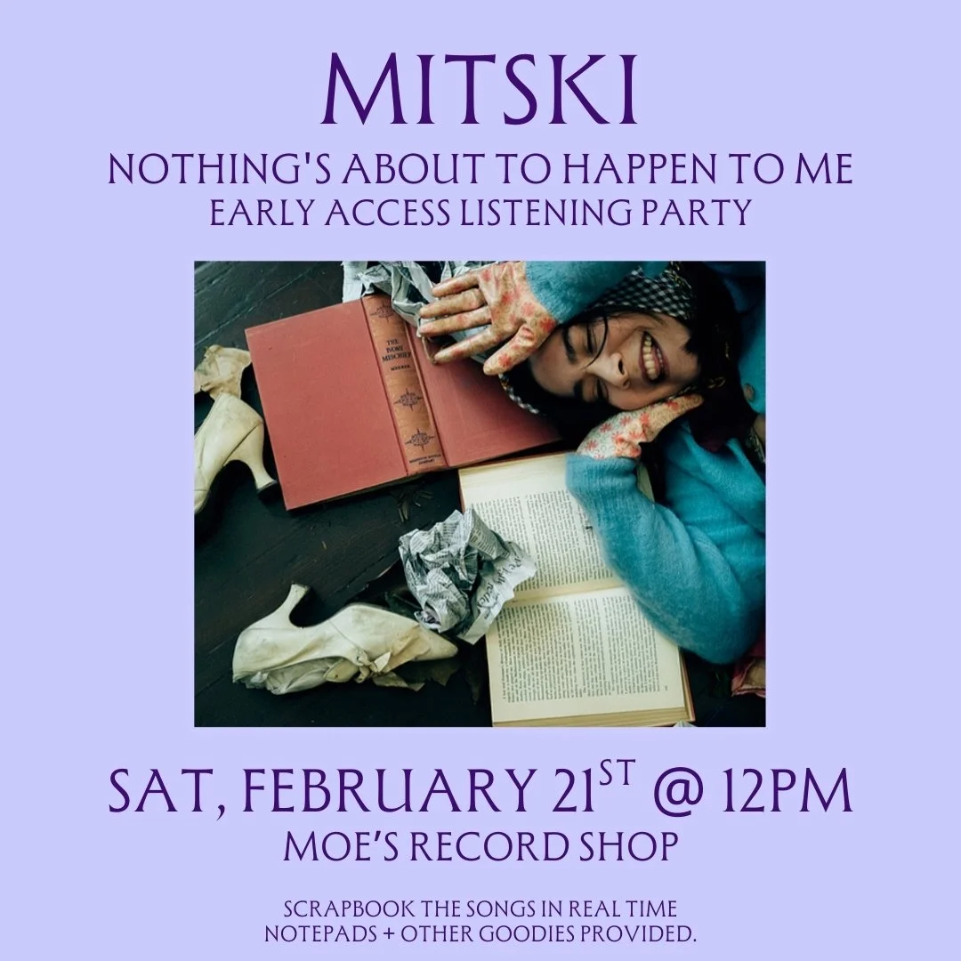 Mitski early listening party for 'nothing's about to happen to me'