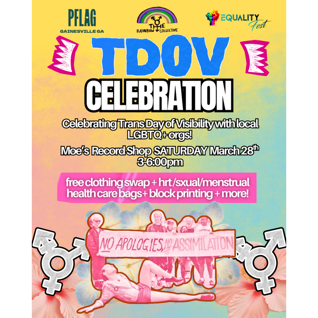 TRC x PFLAG Trans Day of Visibility at Moe's Record Shop