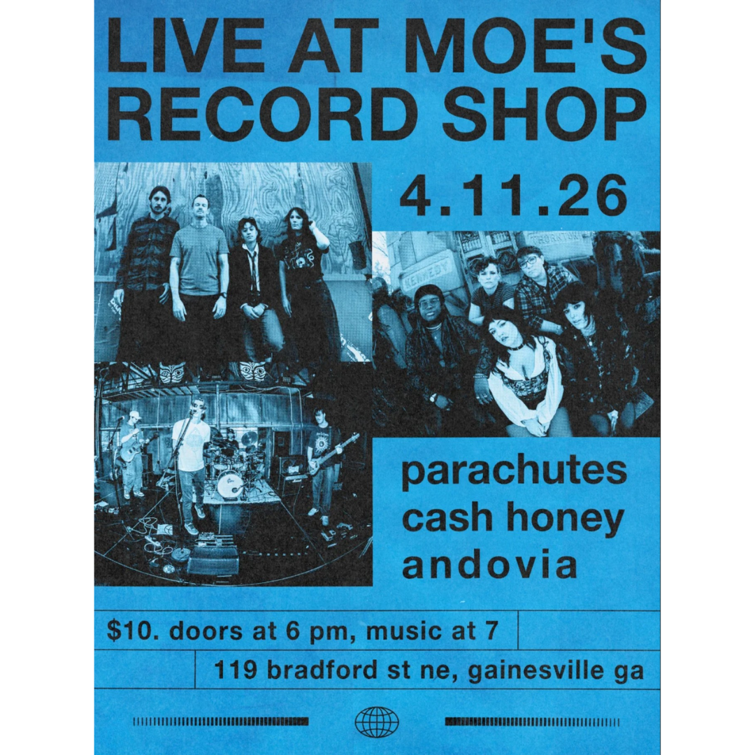 LIVE at Moes Parachutes, Cash Honey, and Andovia