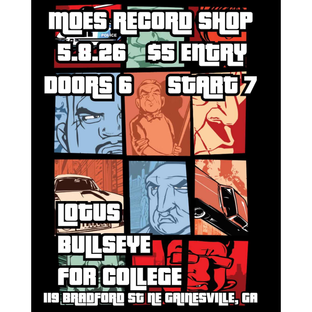 LIVE at Moes For College, Bullseye, and Lotus