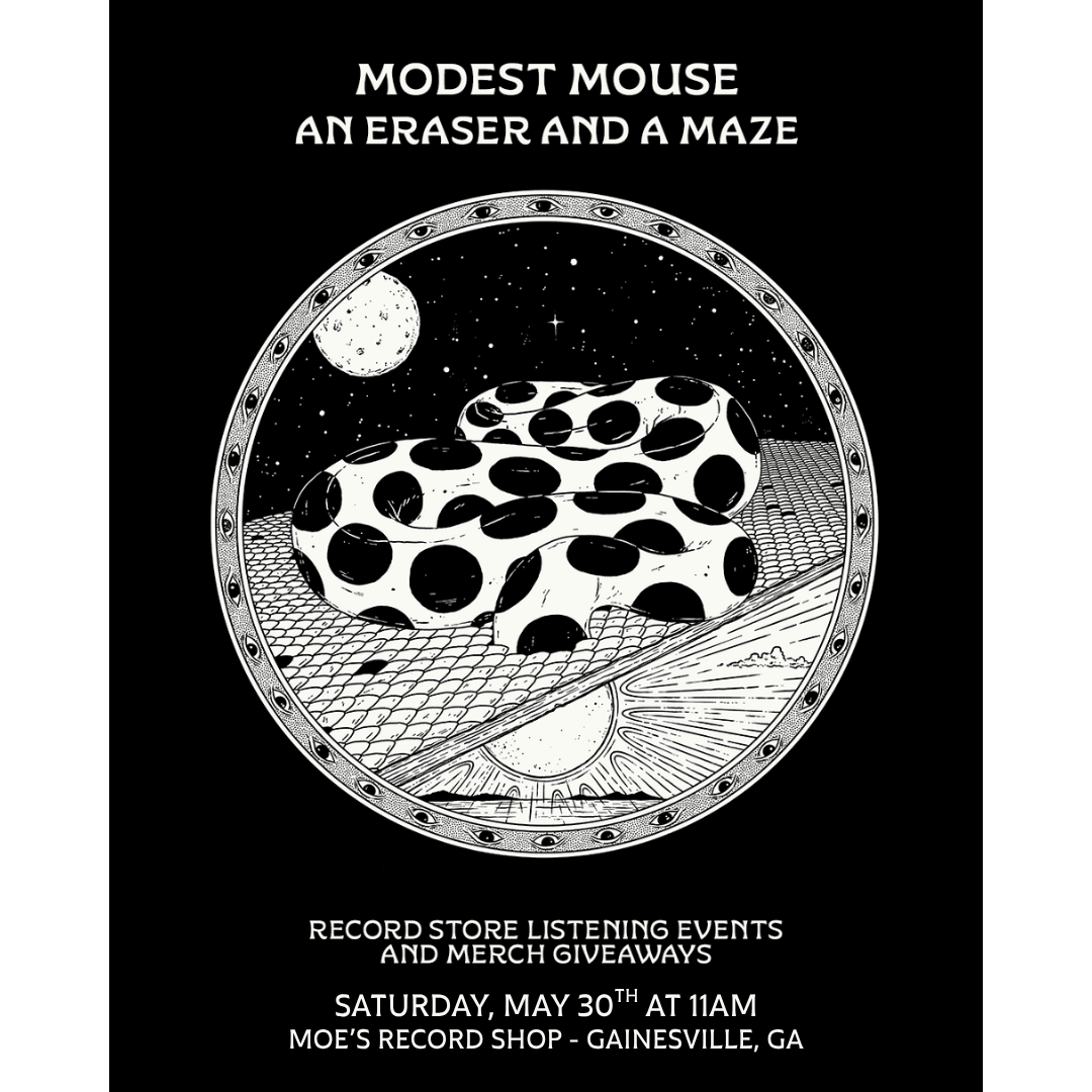 Modest Mouse early listening party at Moe's Record Shop