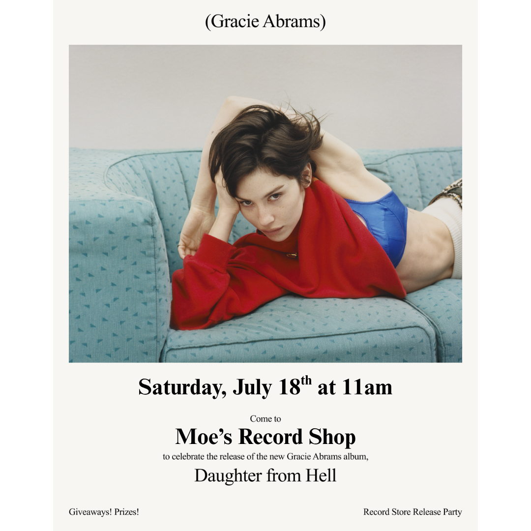 Gracie Abrams "Daughter From Hell" Release Party at Moe's Record Shop