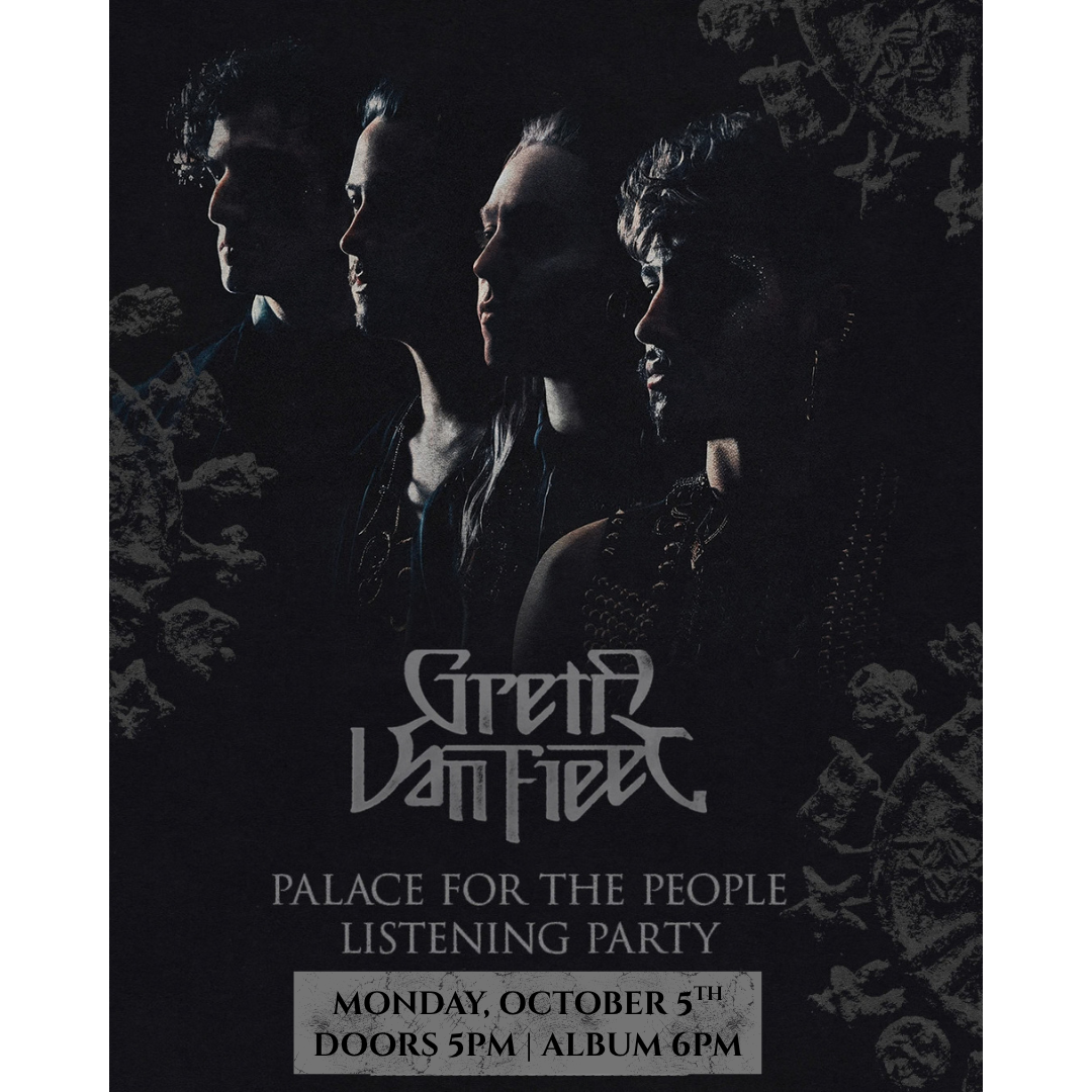 Greta Van Fleet 'Palace for the People' Early Listening Party at Moe's Record Shop