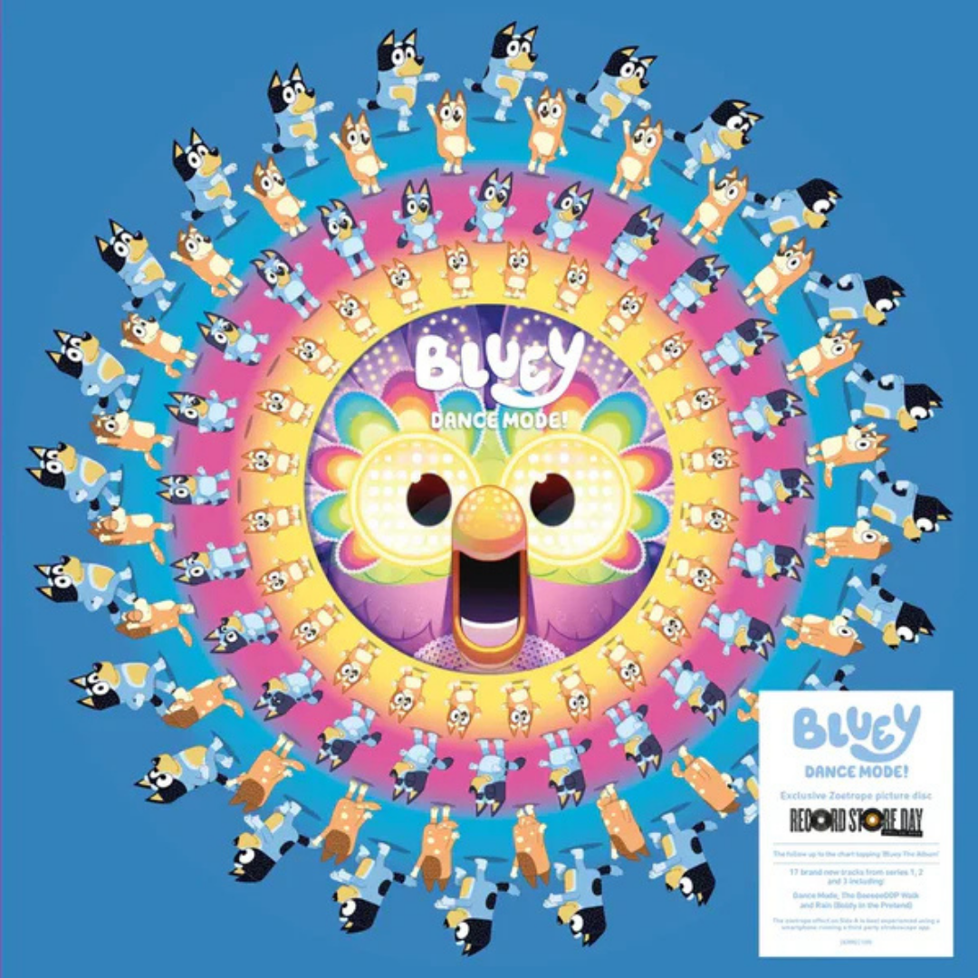 bluey dance mode vinyl - front cover.png