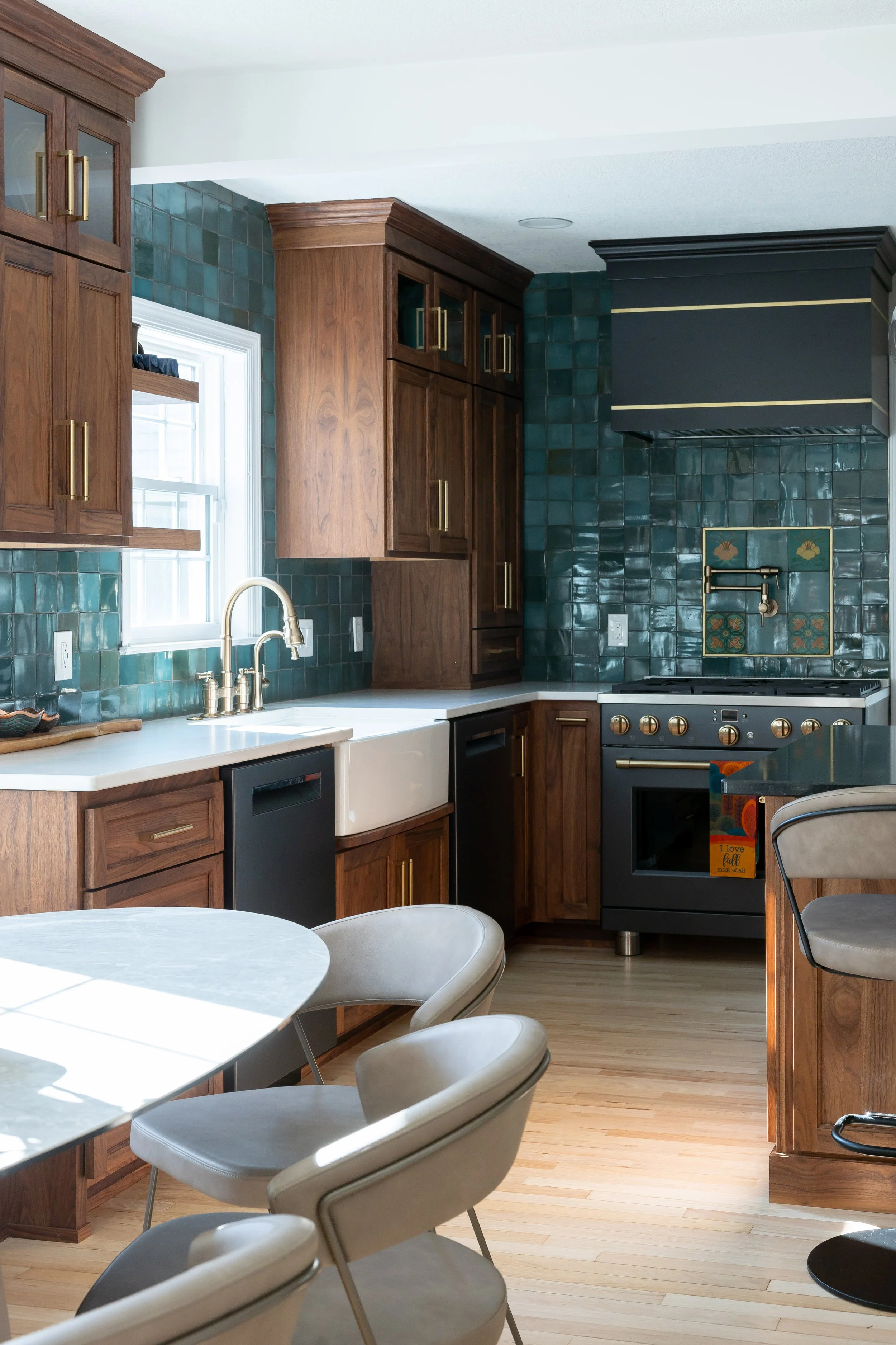 Transitional Kitchen With Eclectic Decorative Accents Kitchen Remodel by Counter Craft LLC project photo 3