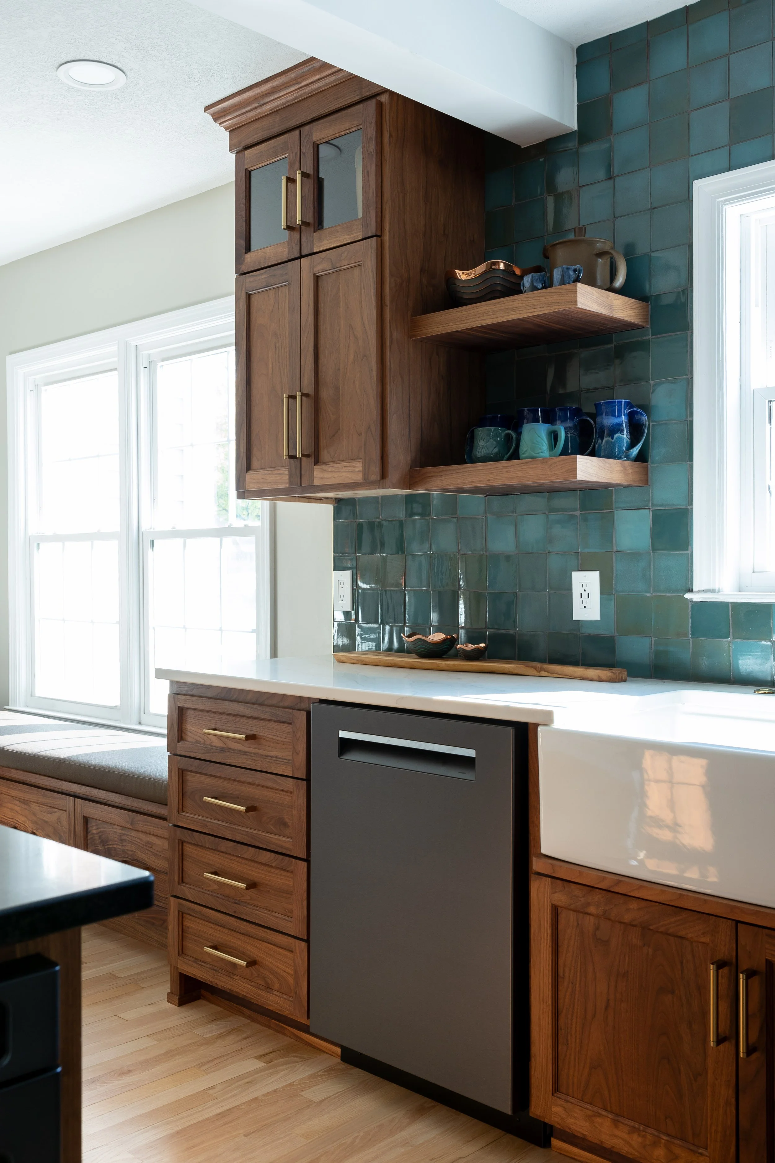 Transitional Kitchen With Eclectic Decorative Accents Kitchen Remodel by Counter Craft LLC project photo 7