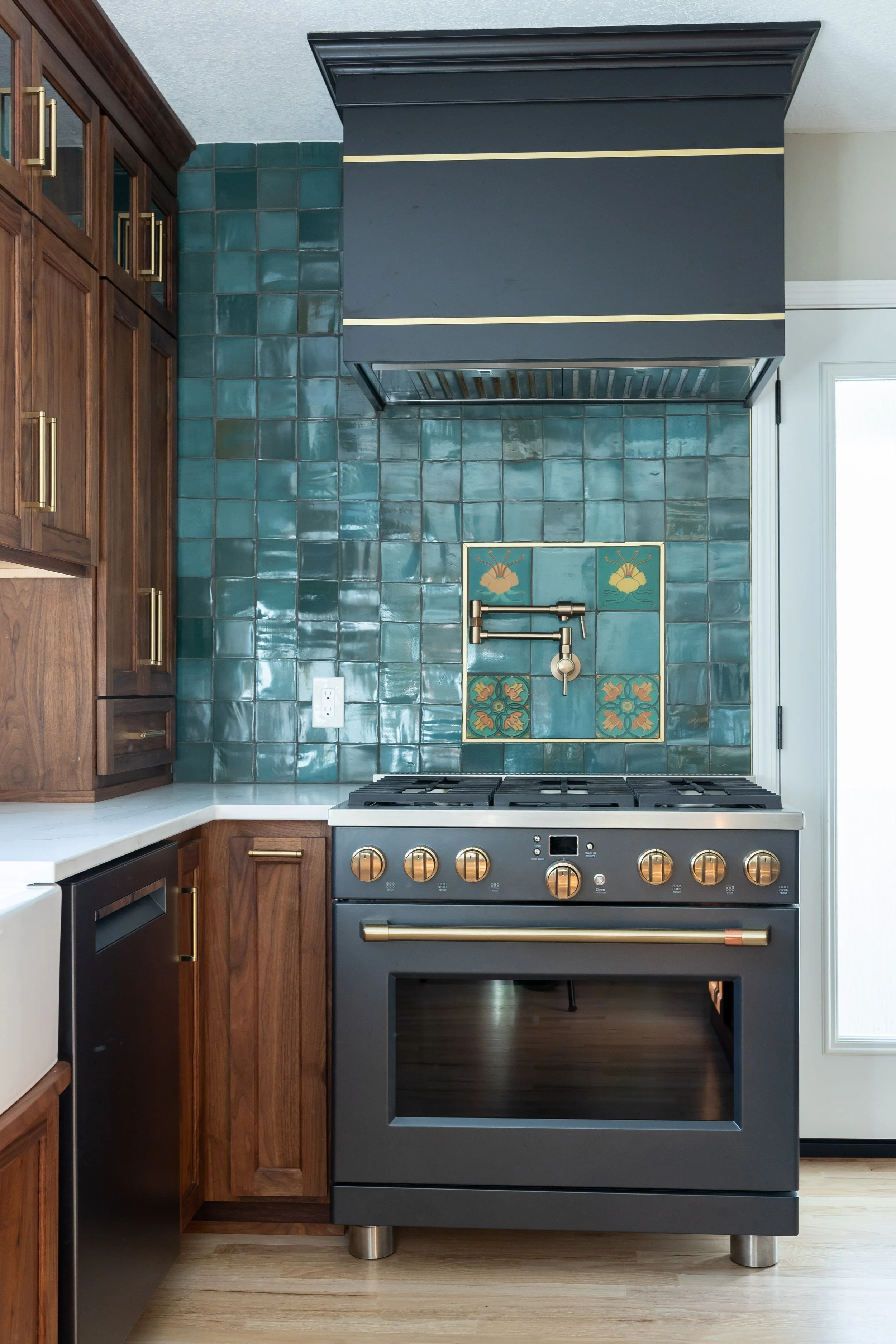 Transitional Kitchen With Eclectic Decorative Accents Kitchen Remodel by Counter Craft LLC project photo 5