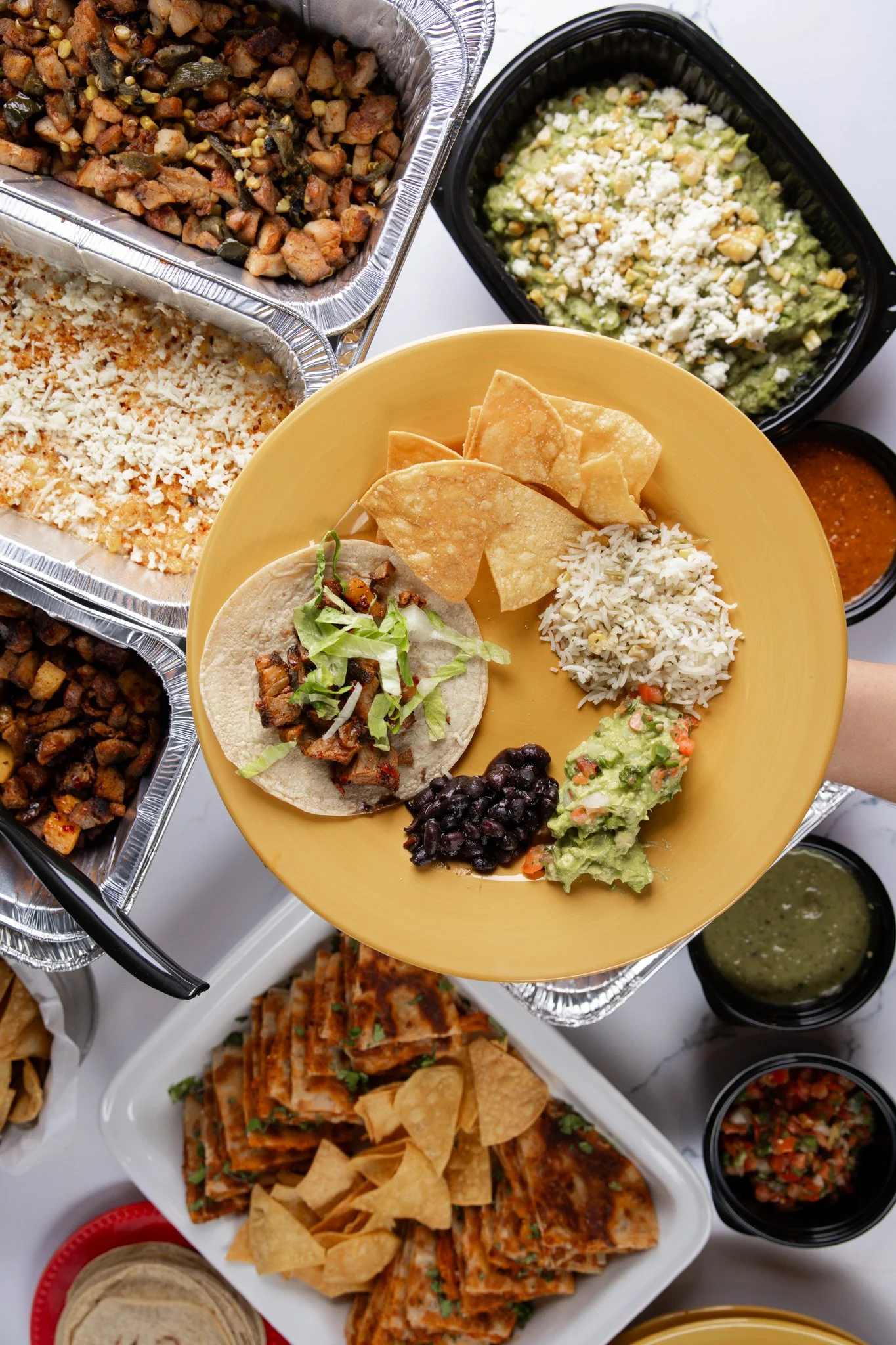 Commercial food on a plate