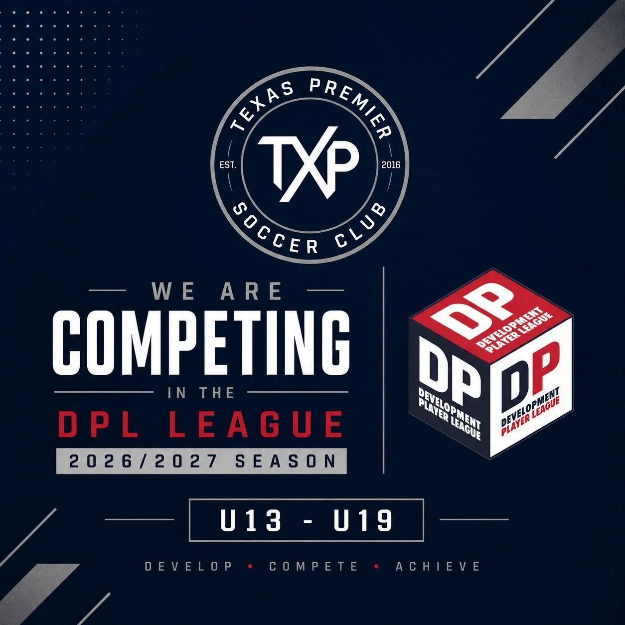 DPL Tryouts are here 🚨⚽️
Are you ready to take your game to the next level? 🔵
Come out and show us what you&rsquo;ve got.

Free registration &mdash; link in bio.bio
