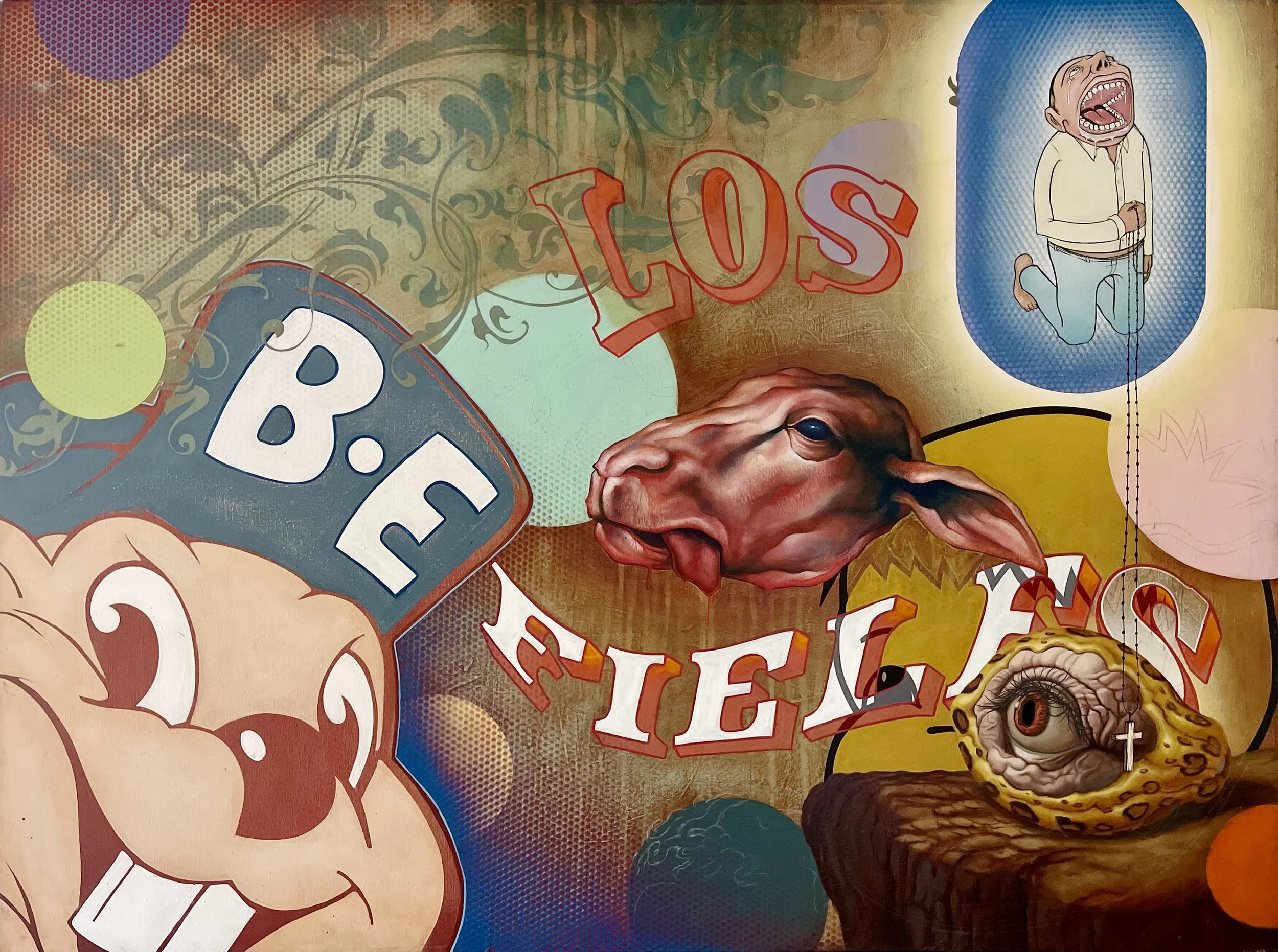 "Los Fieles" Collaboration with Otis Woods Acrylic on Canvas