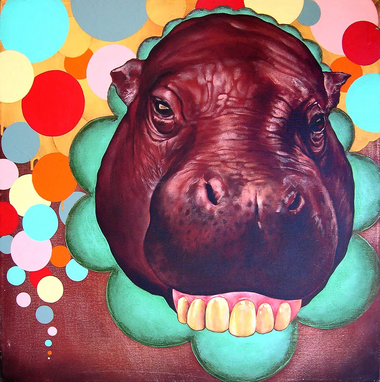 "Dientes" 24" x 24" Acrylic
