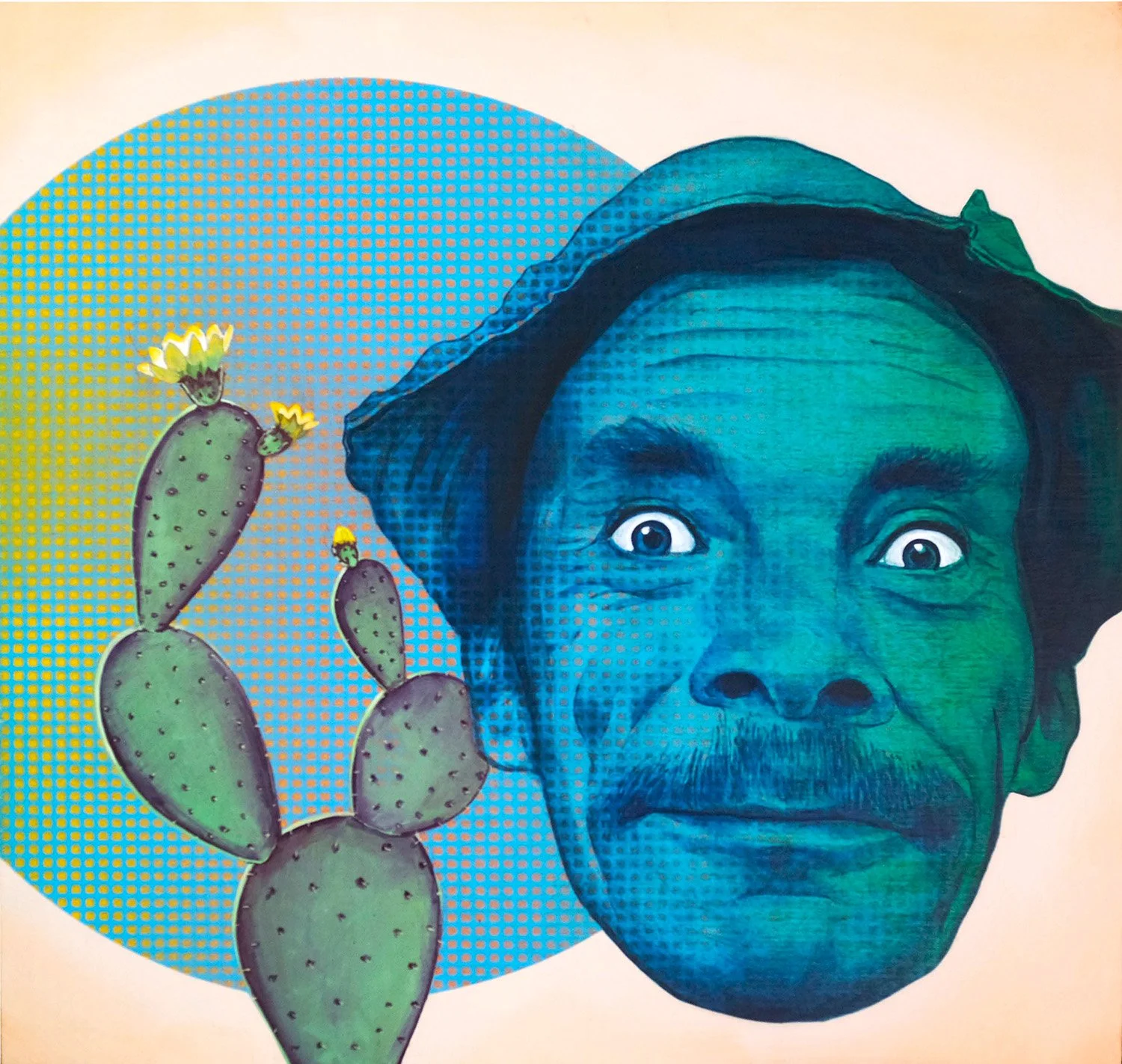 "Don Ramon" 12" x 12" Acrylic on Wood